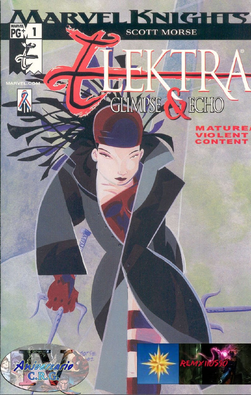 Portada ampliada de Elektra: Glimese & Echo