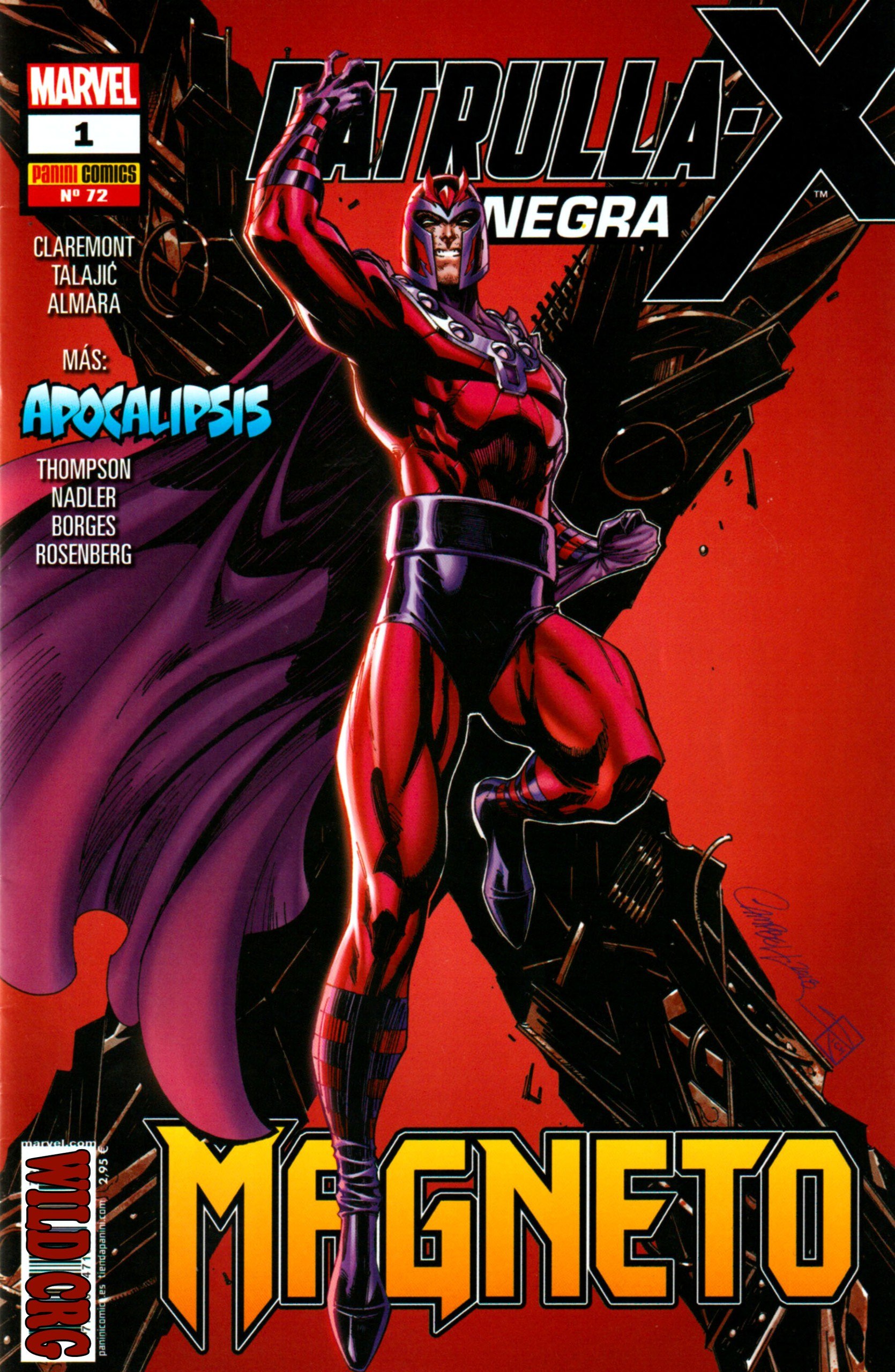 Portada ampliada de PATRULLA-X NEGRA