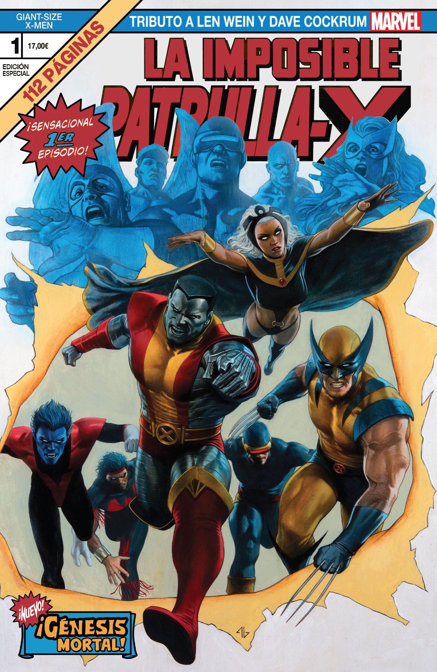Portada ampliada de LA IMPOSIBLE PATRULLA-X