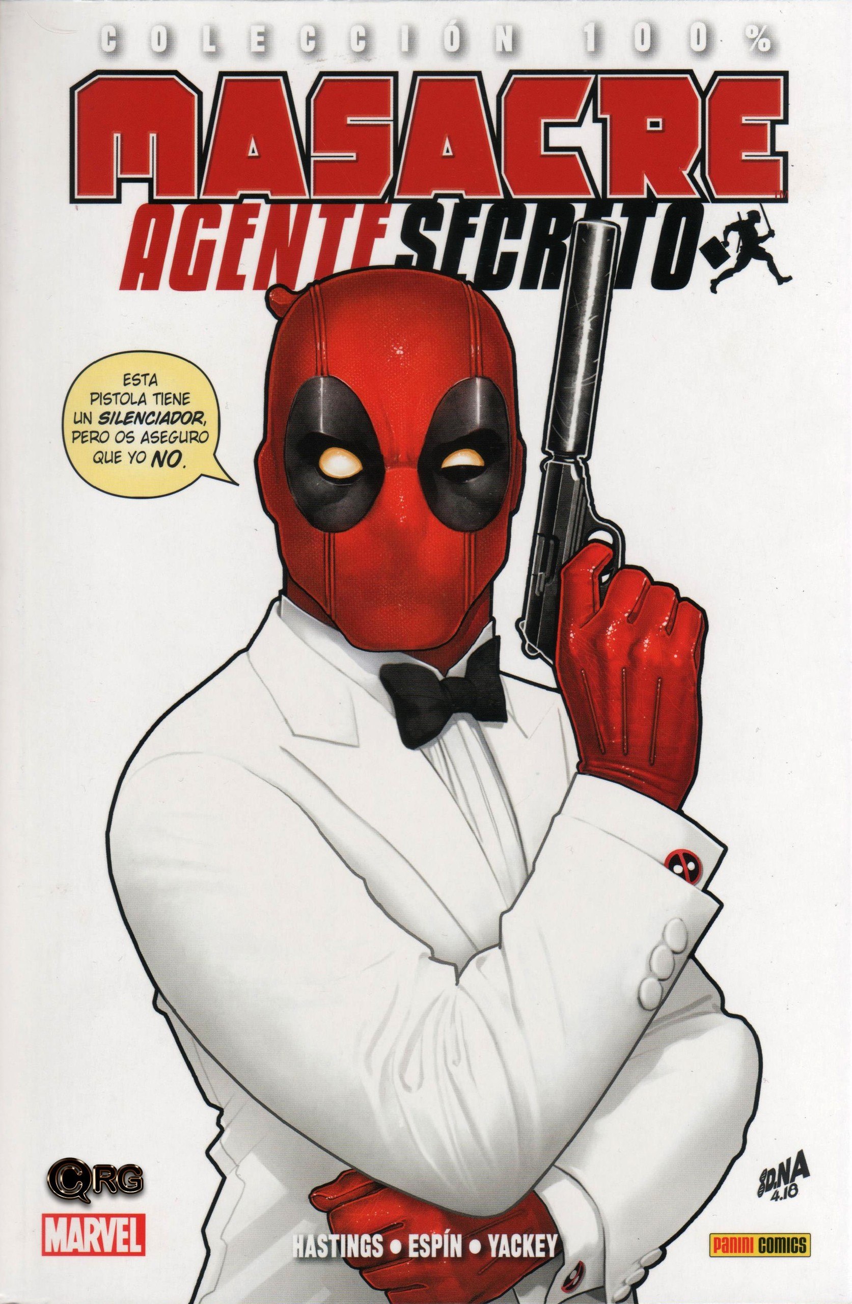 Portada ampliada de MASACRE AGENTE SECRETO