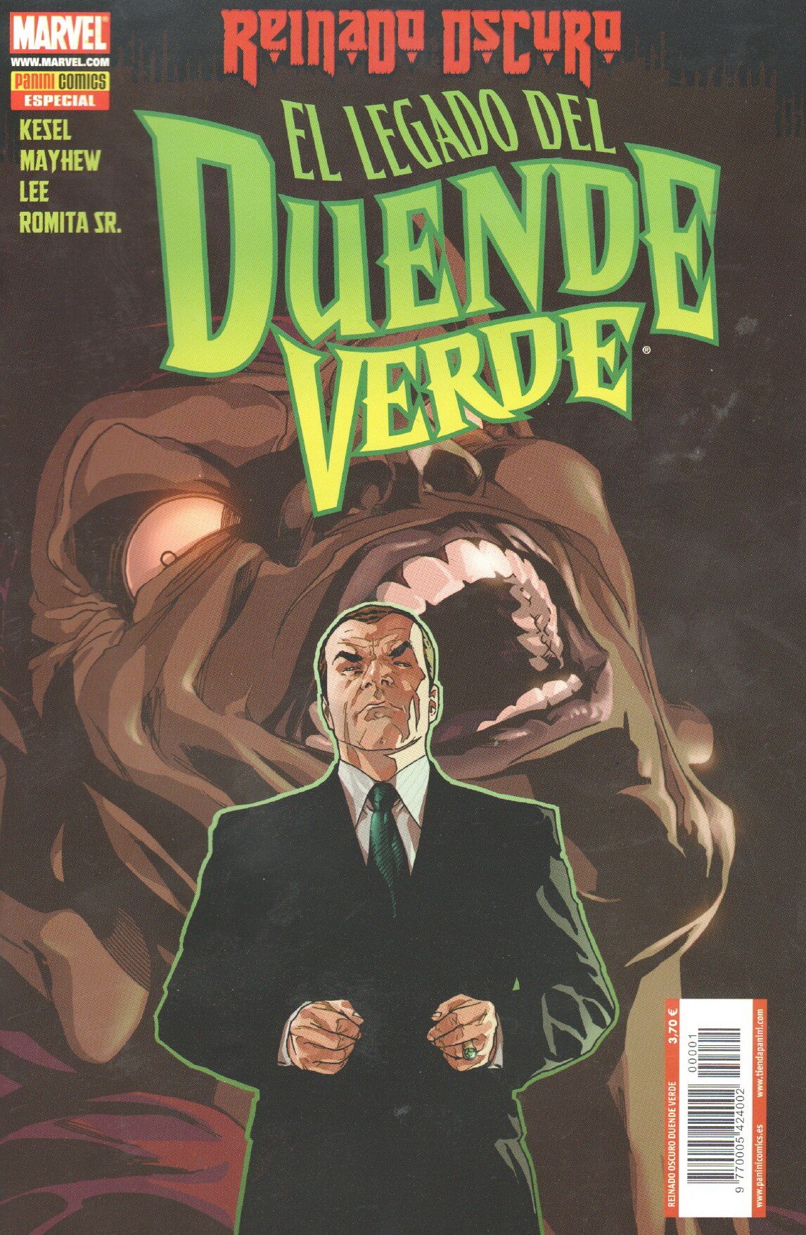 Portada ampliada de EL LEGADO DEL DUENDE VERDE