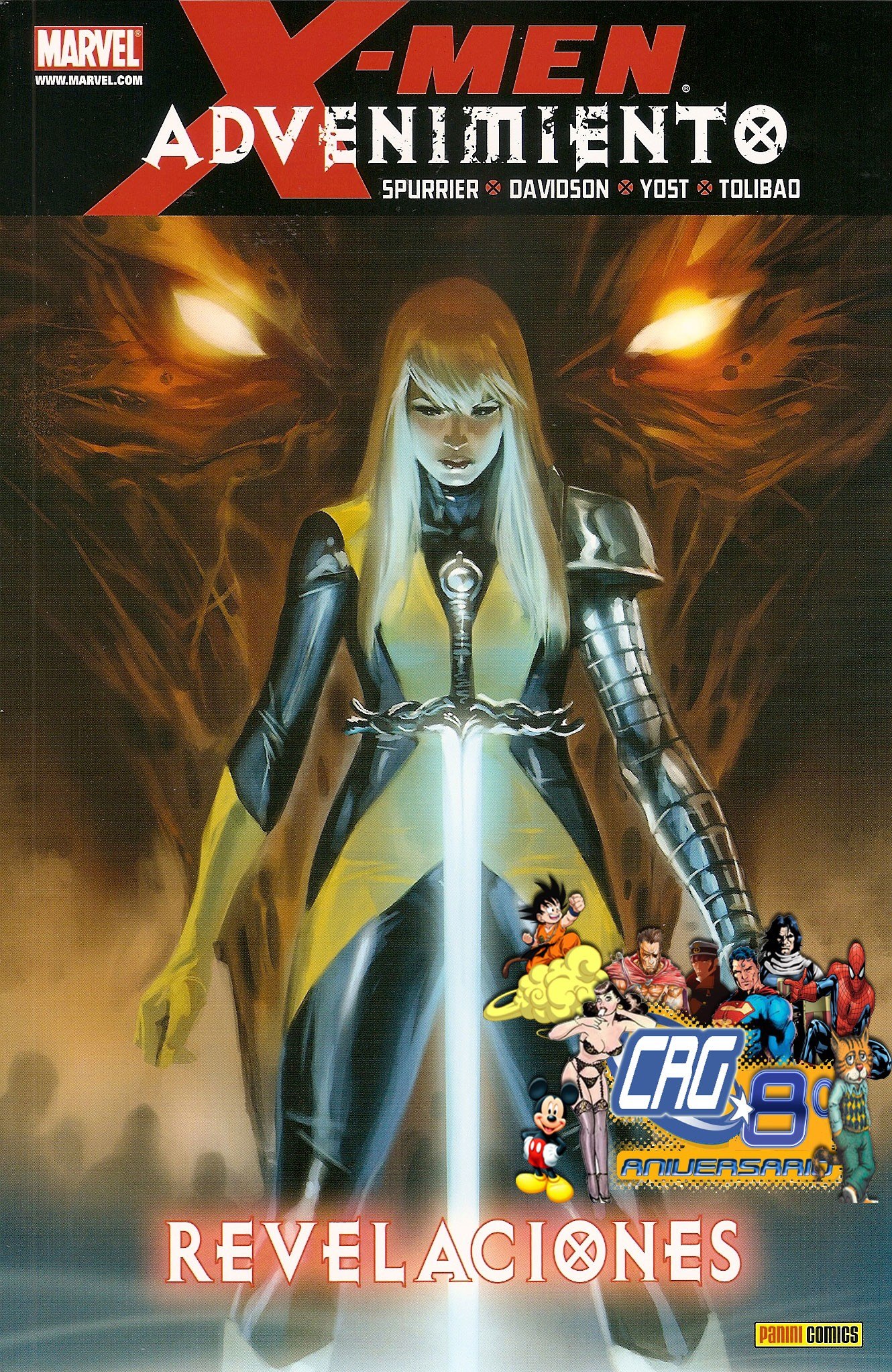 Portada ampliada de X-MEN ADVENIMIENTO