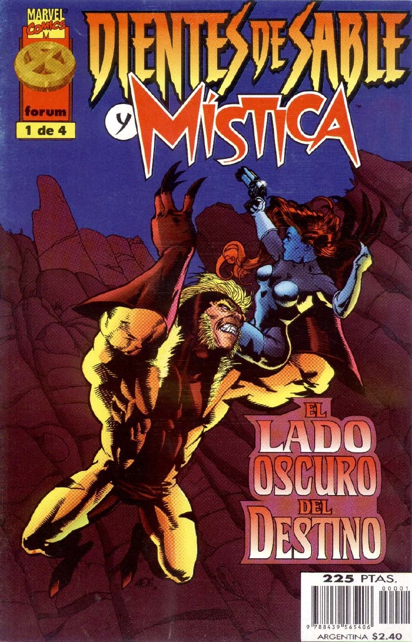 Portada ampliada de DIENTES DE SABLE Y MÍSTICA