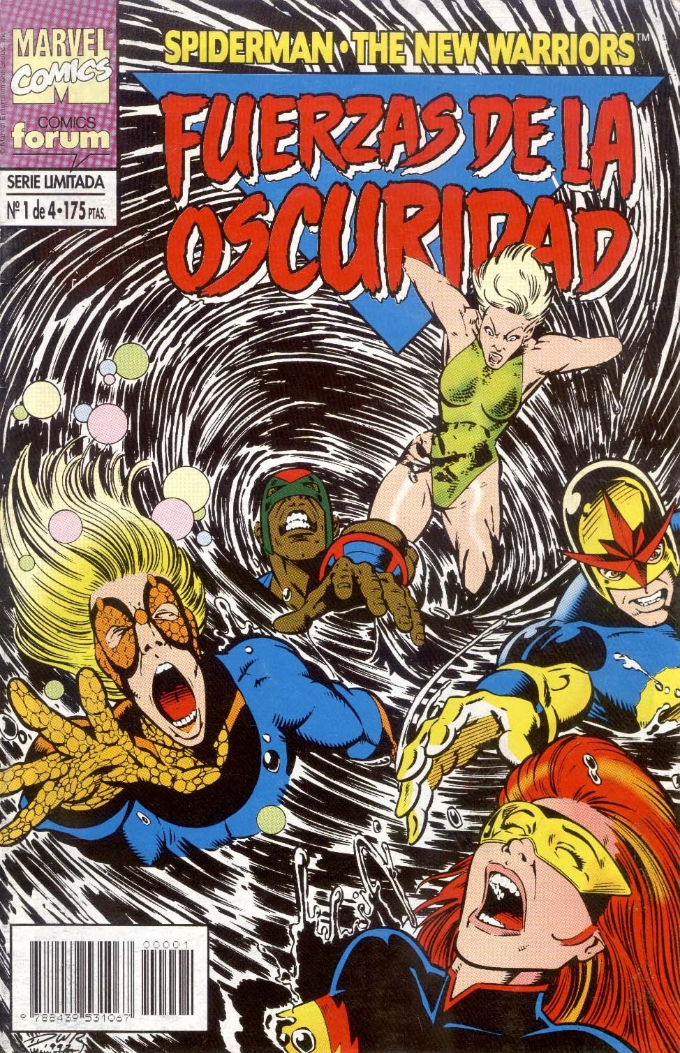 Portada ampliada de SPIDERMAN & THE NEW WARRIORS