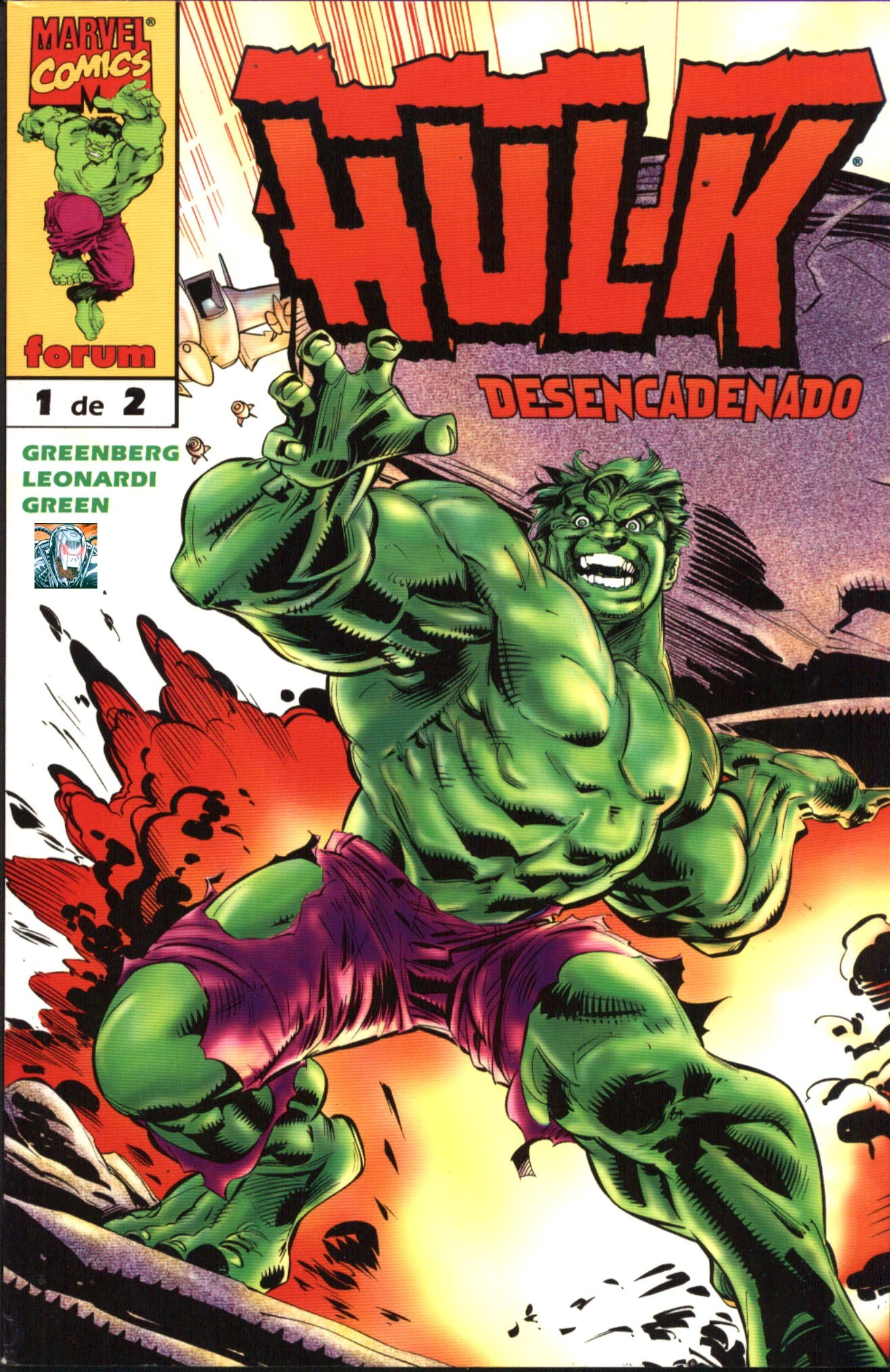 Portada ampliada de HULK DESENCADENADO
