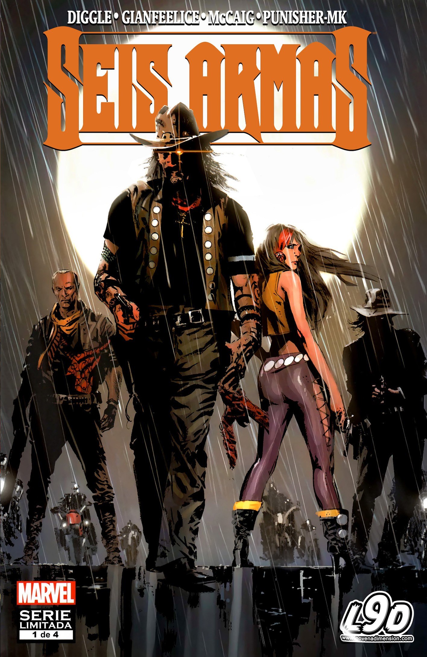 Portada ampliada de SEIS ARMAS