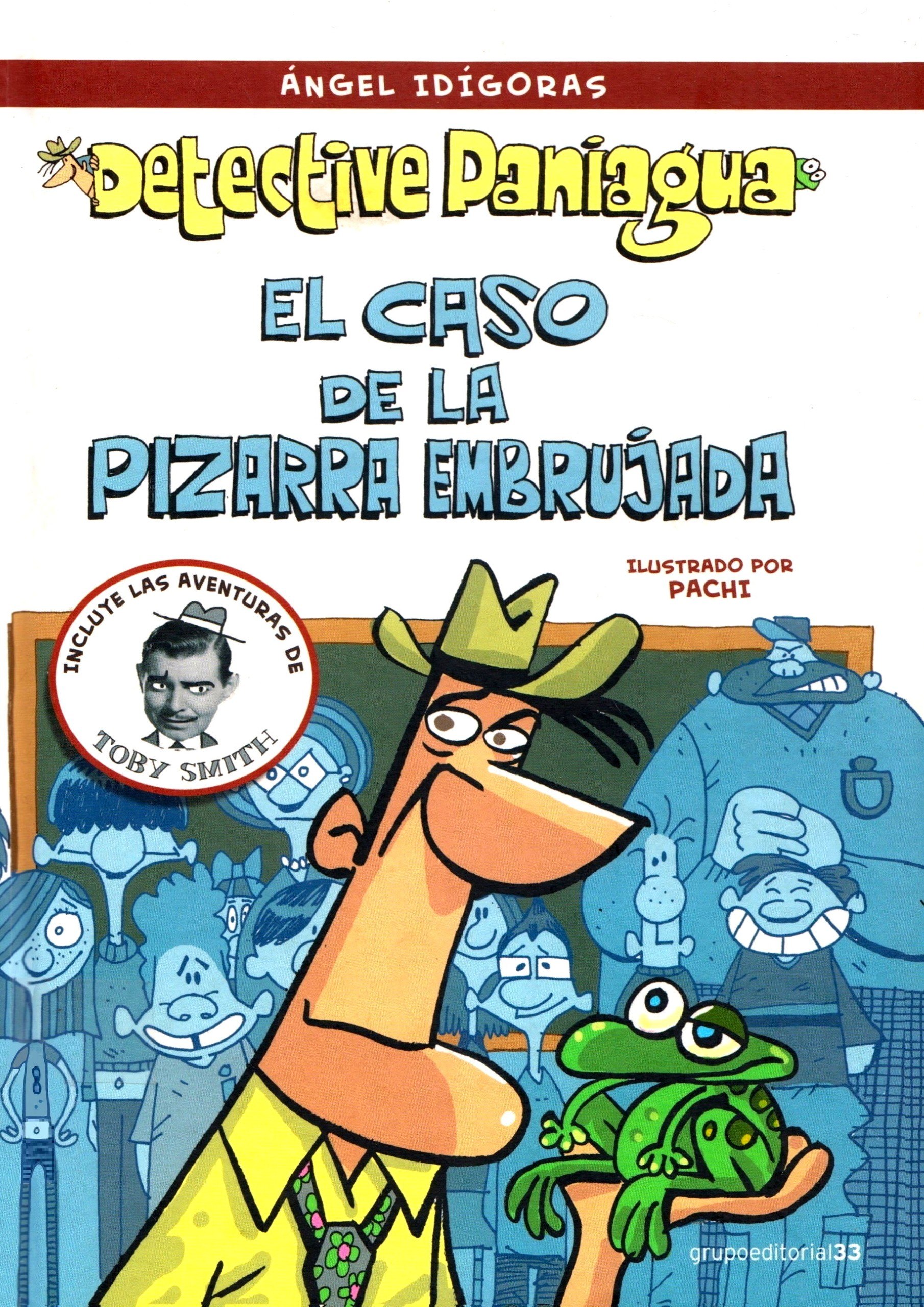 Portada ampliada de Detective Paniqua: El caso de la pizarra embrujada