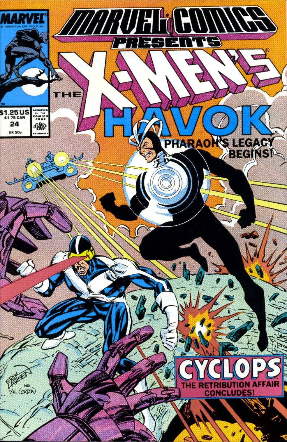 Portada ampliada de THE X-MEN'S HAVOK