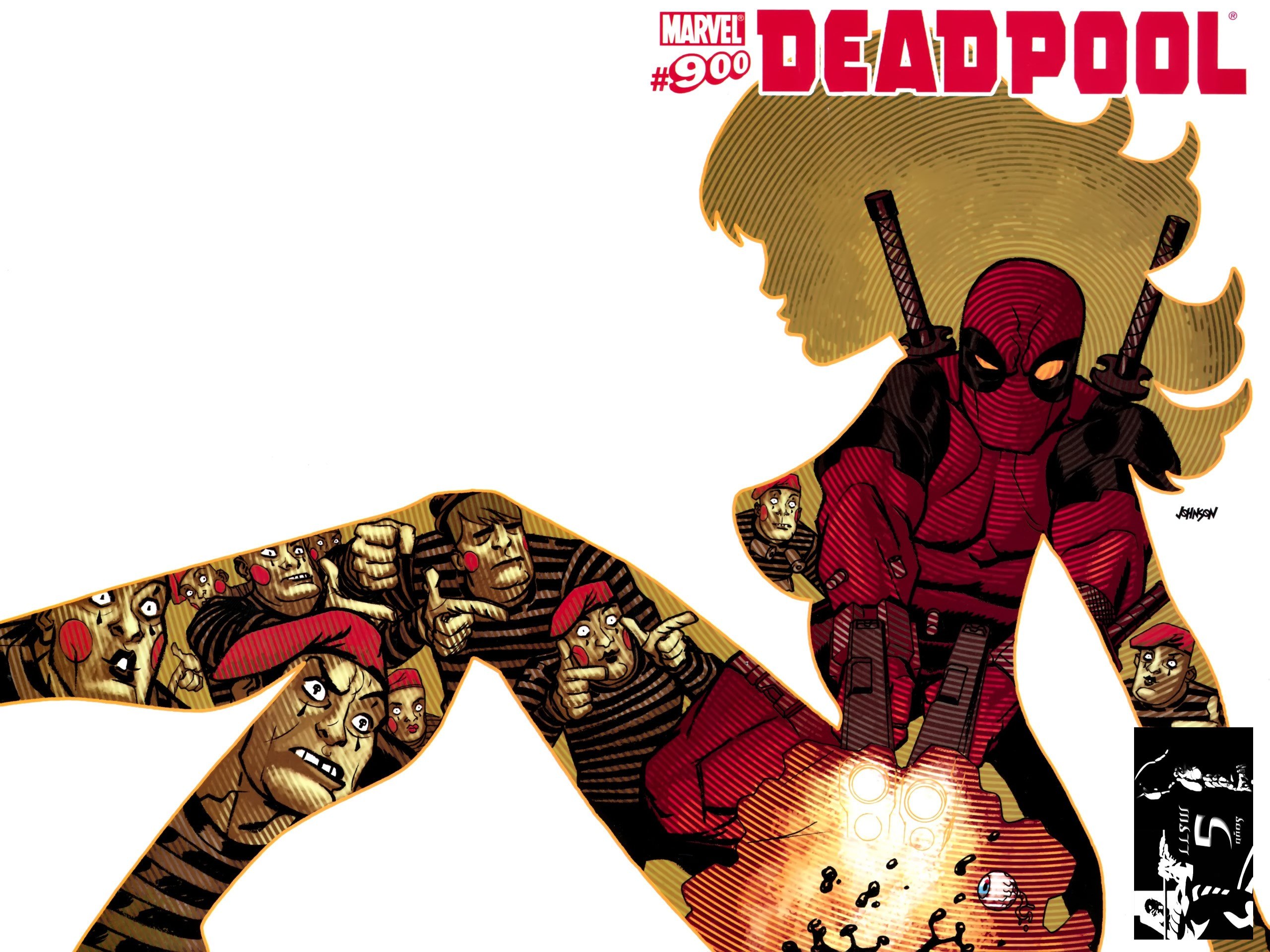 Portada ampliada de DEADPOOL #900