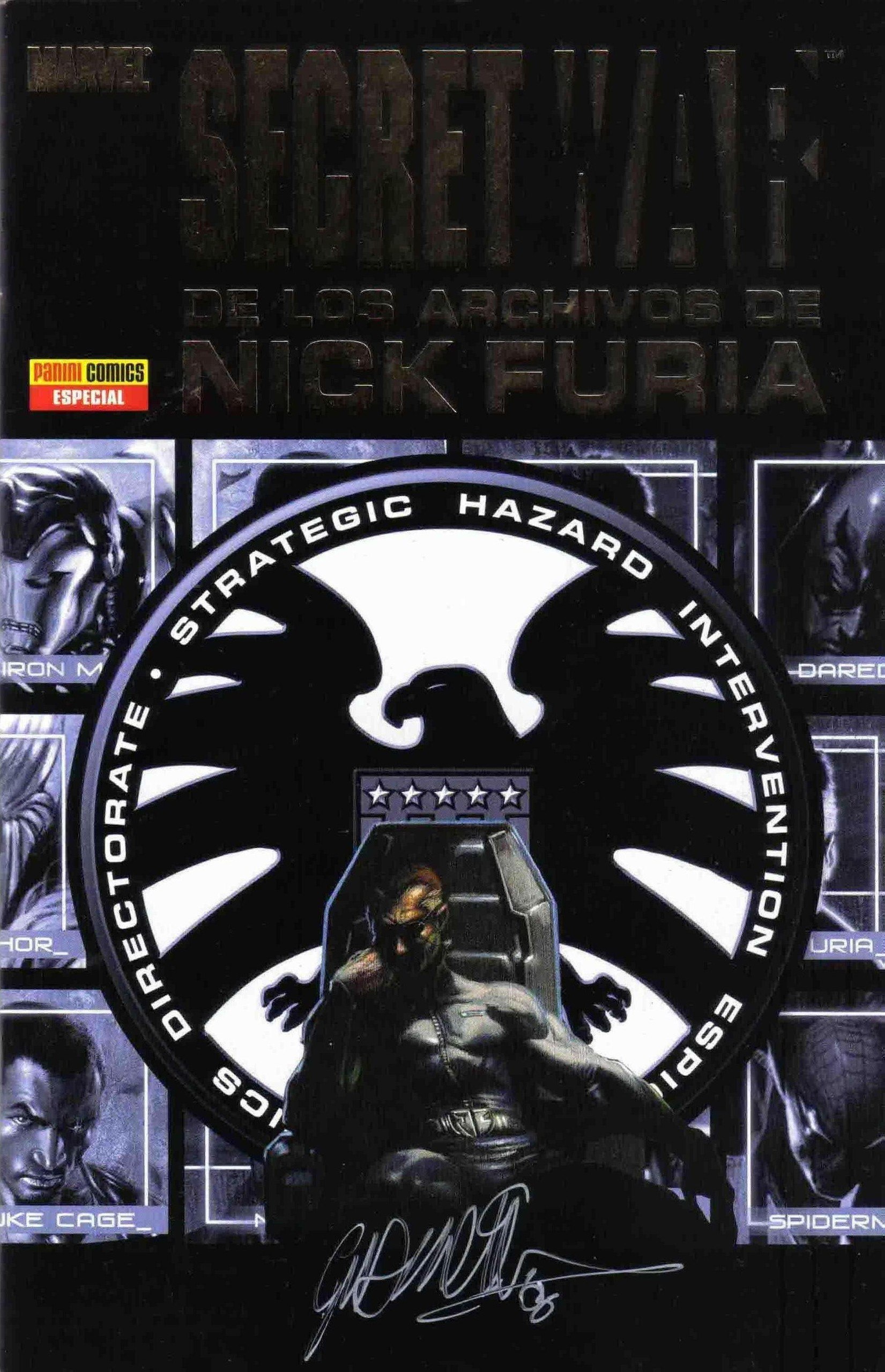 Portada ampliada de SECRET WAR DE LOS ARCHIVOS DE NICK FURIA
