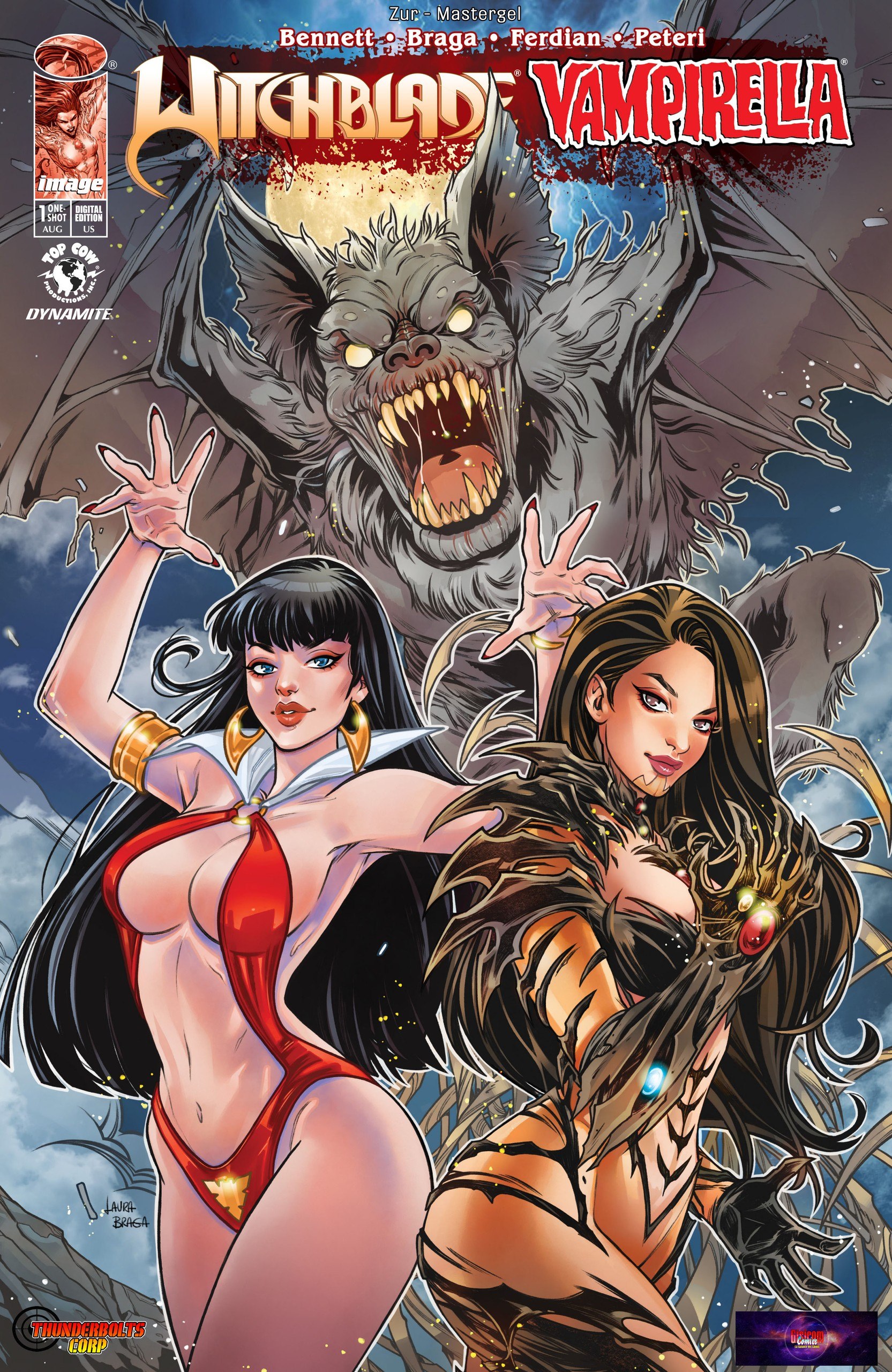 Portada ampliada de Highblade Vampirella