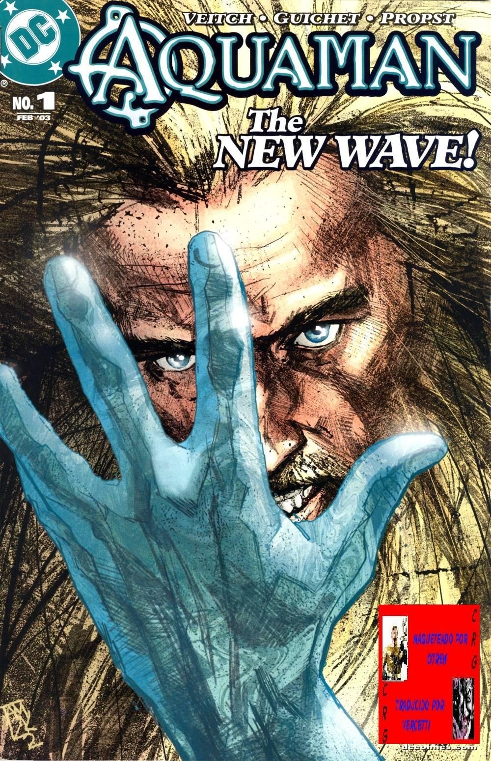 Portada ampliada de Aquaman: The New Wave!