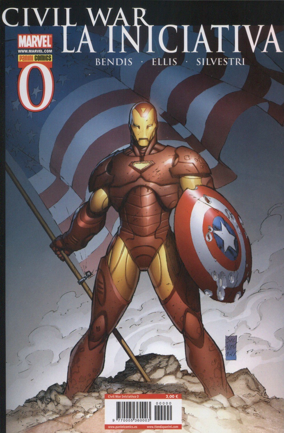 Portada ampliada de CIVIL WAR LA INICIATIVA