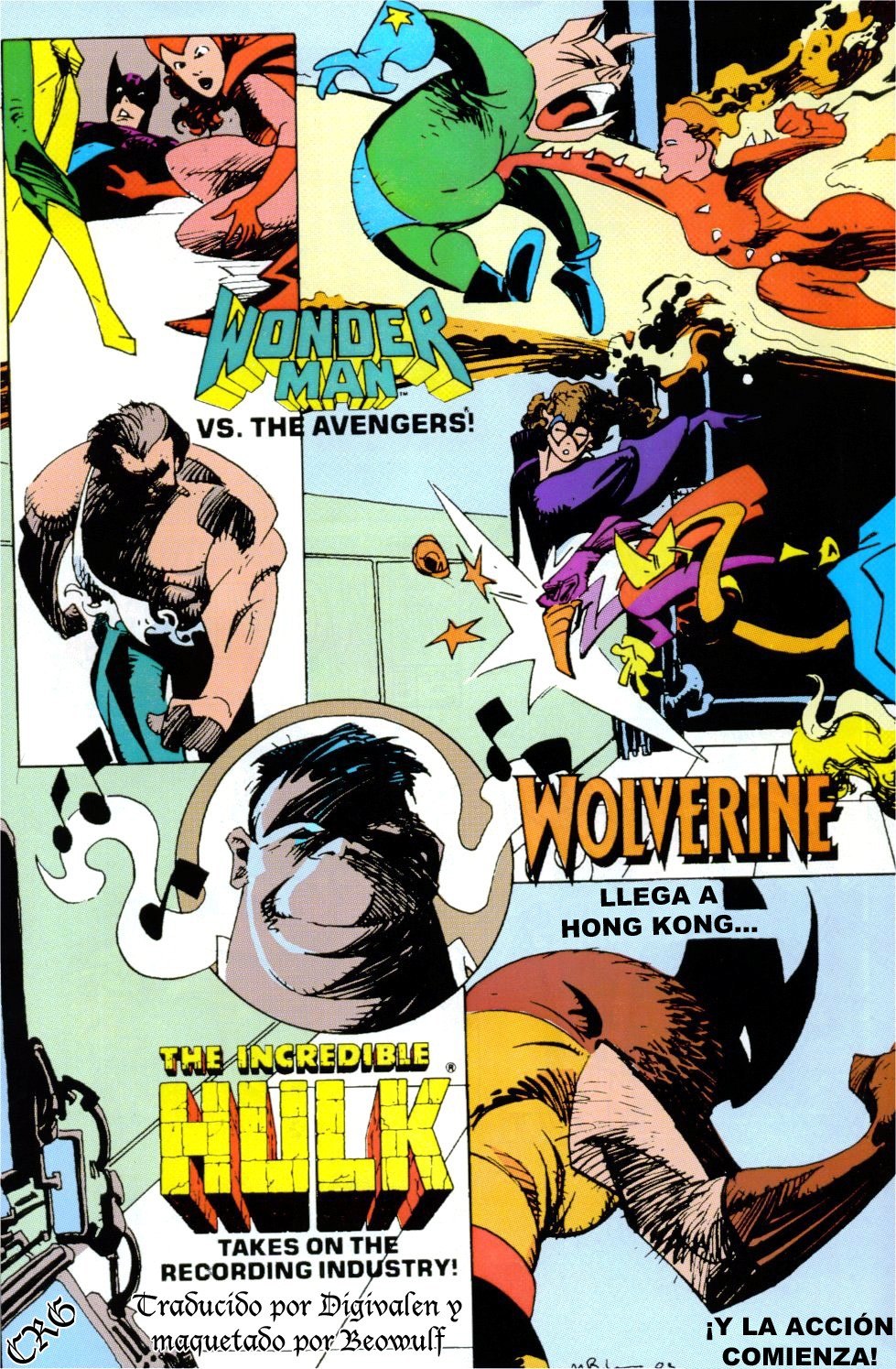 Portada ampliada de WONDER MAN VS. THE AVENGERS! WOLVERINE LLEGA A HONG KONG THE INCREDIBLE HULK