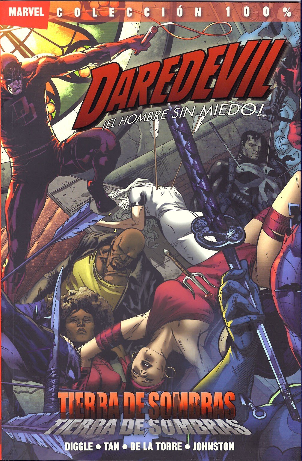 Portada ampliada de DAREDEVIL EL HOMBRE SIN MIEDO! TIERRA DE SOMBRAS