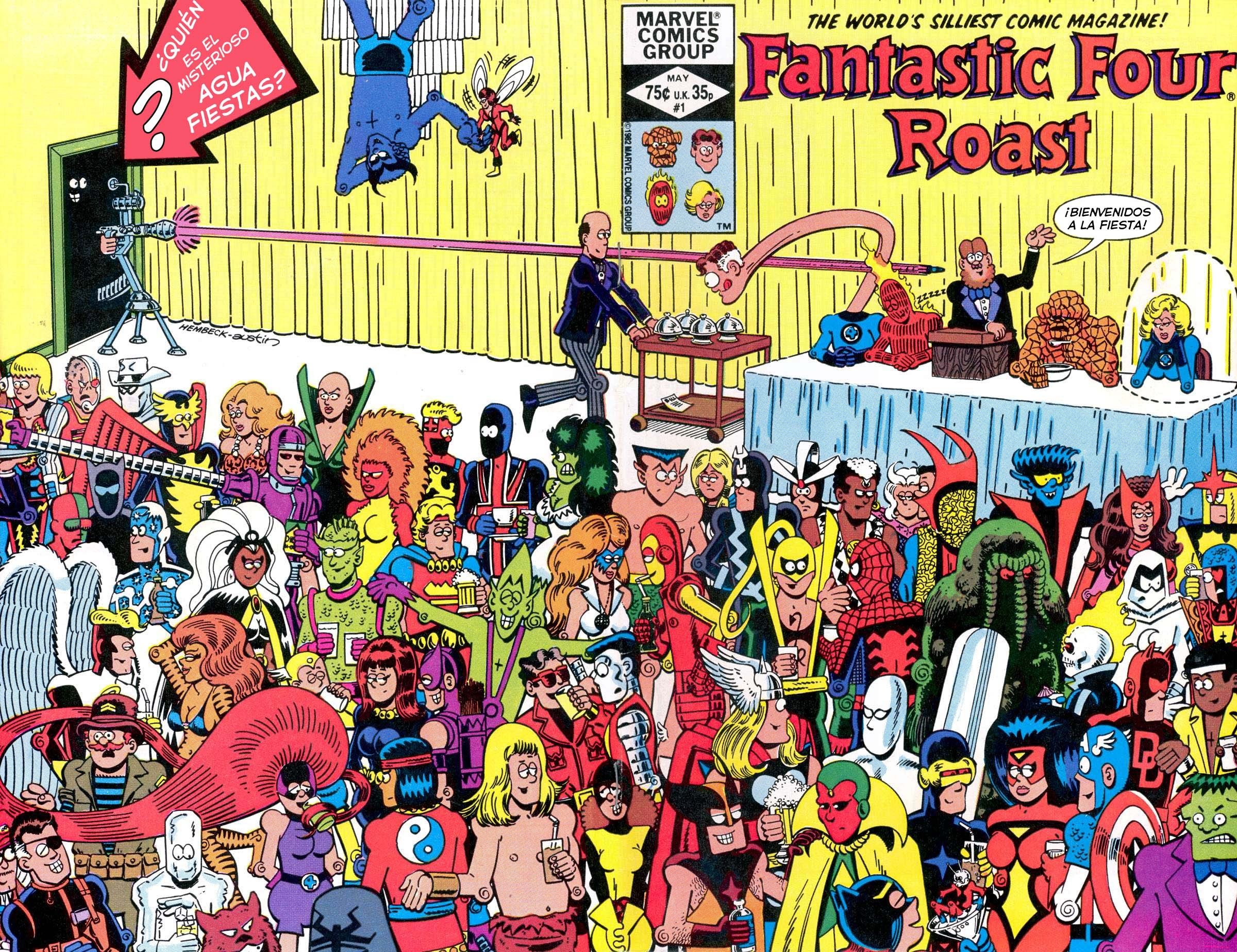 Portada ampliada de Fantastic Four Roast