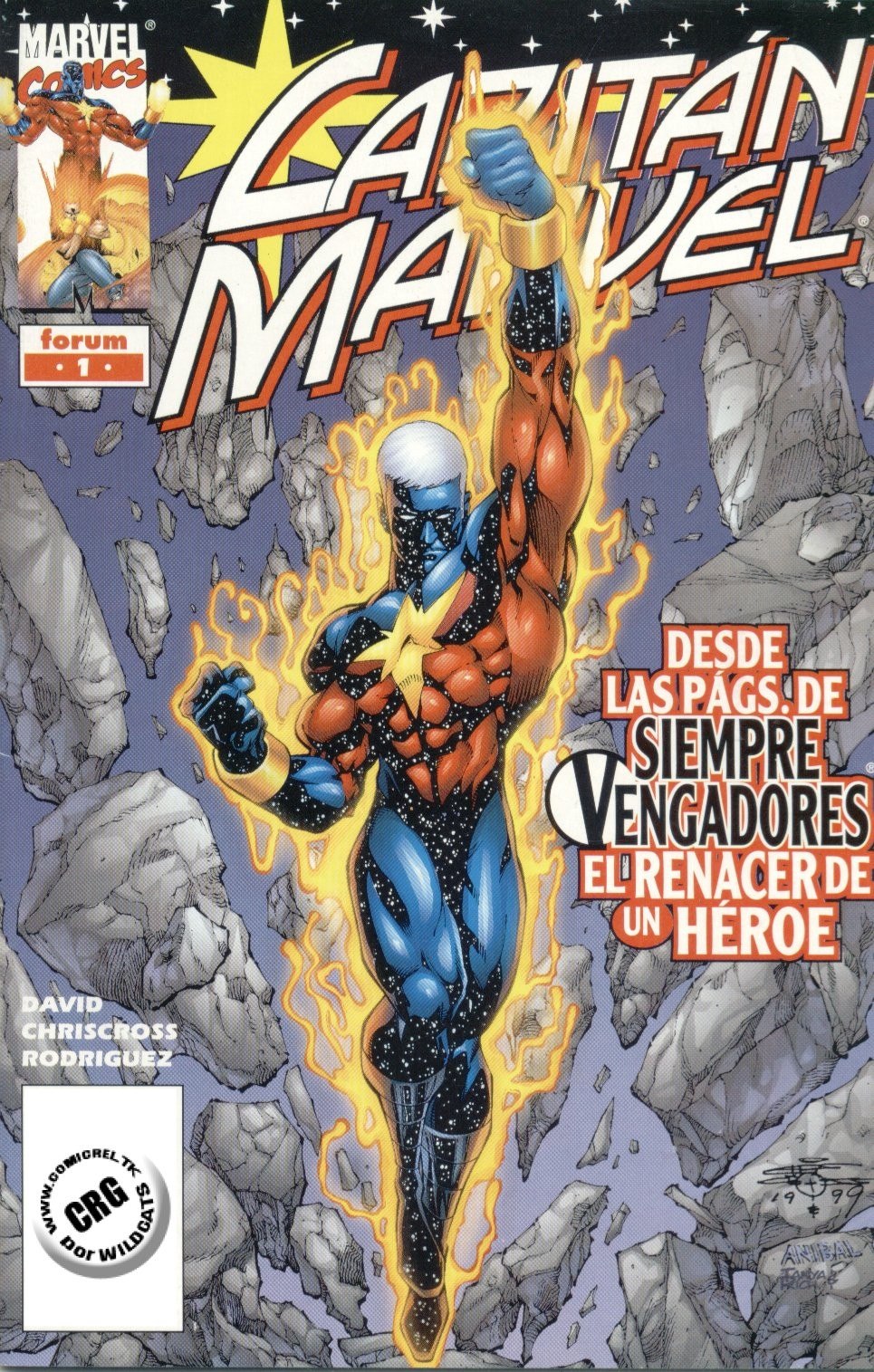 Portada ampliada de CAPITÁN MARVEL