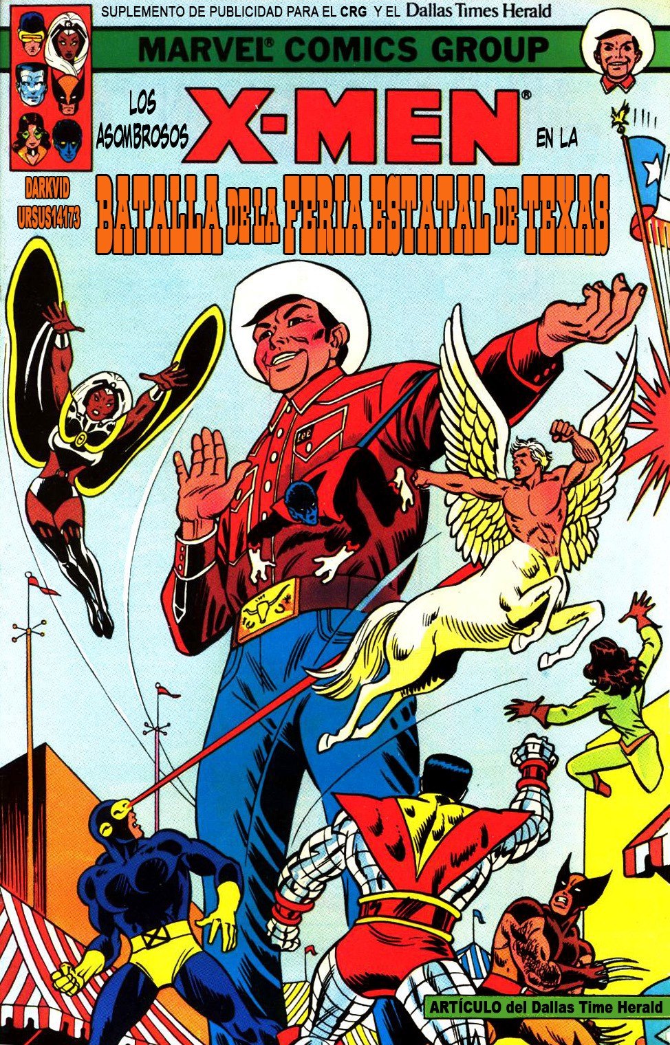 Portada ampliada de LOS X-MEN EN LA BATALLA DEL PUEBLA ESTATAL DE TEXAS