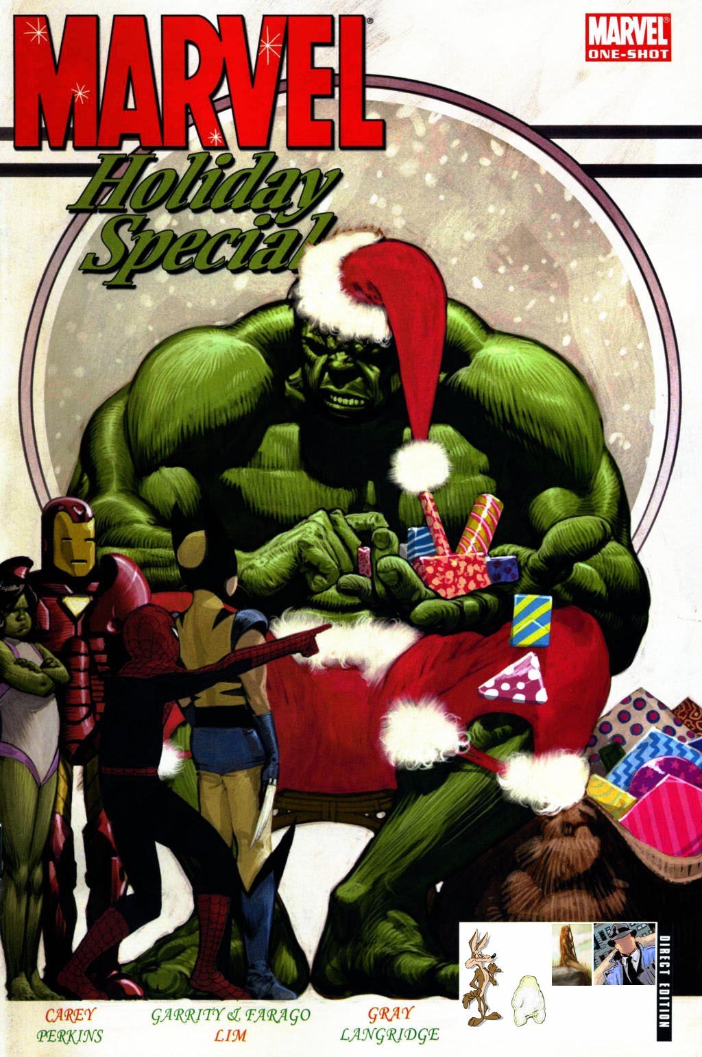 Portada ampliada de Marvel Holiday Special