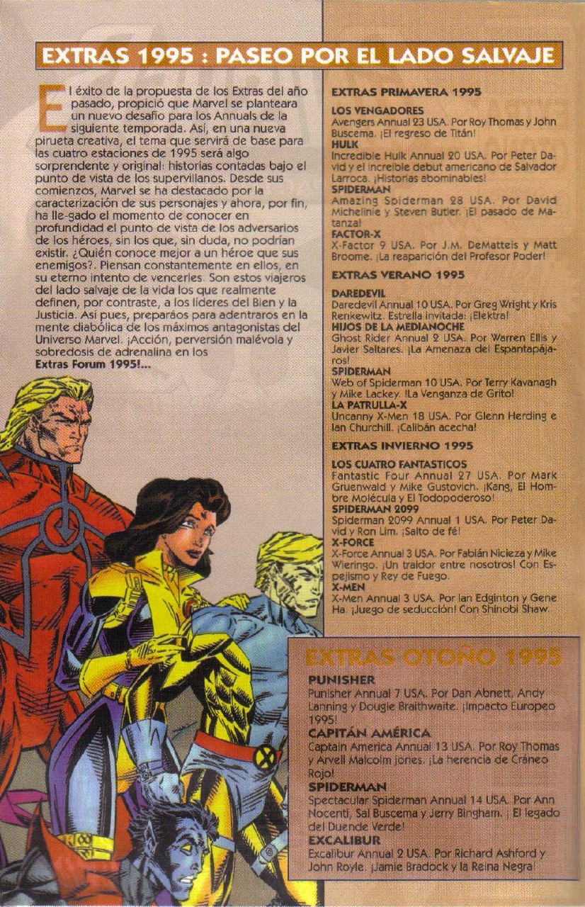 Portada ampliada de EXTRAS 1995: PASEO POR EL MUNDO Y SALVAJE