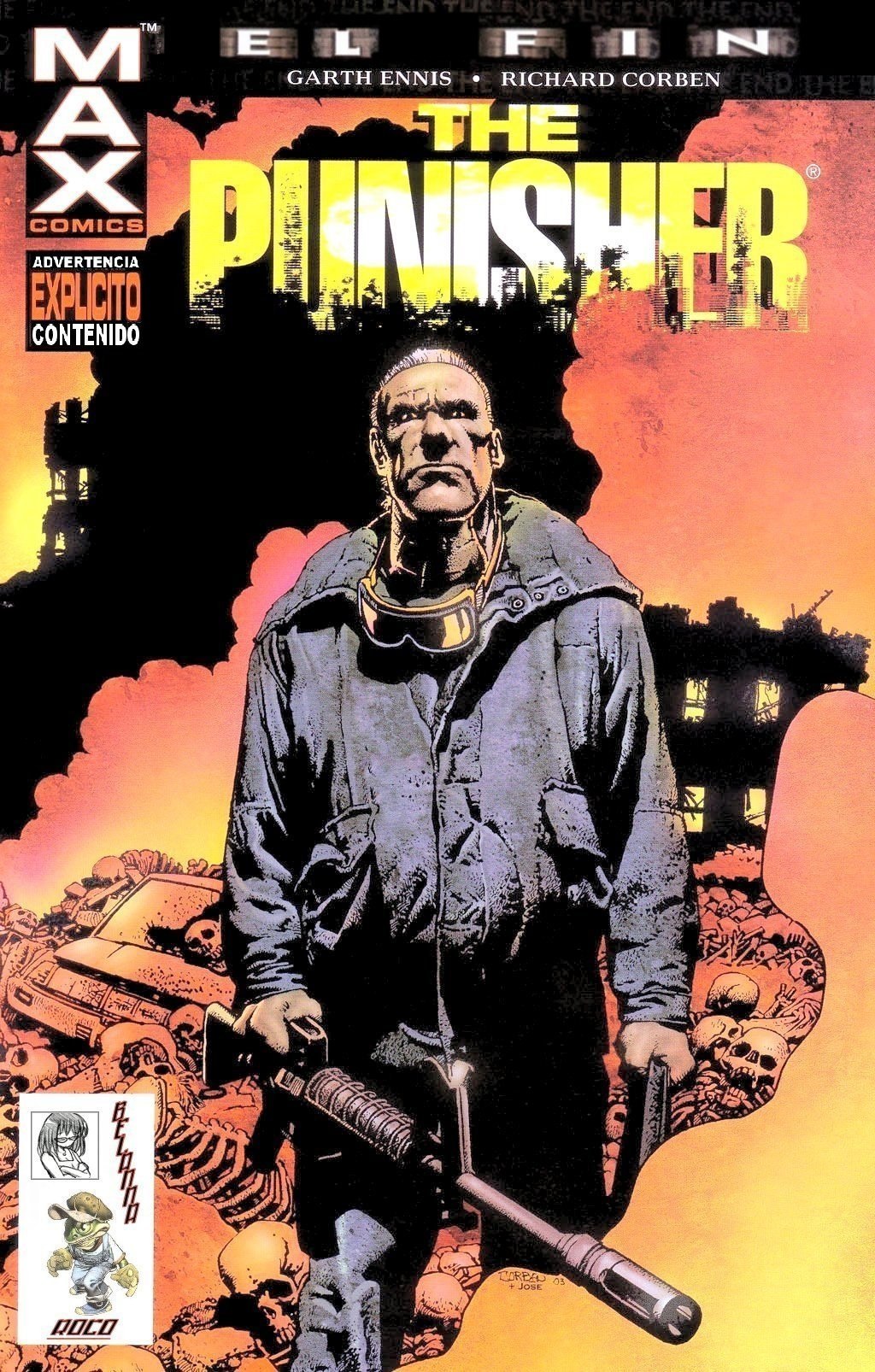 Portada ampliada de THE PUNISHER