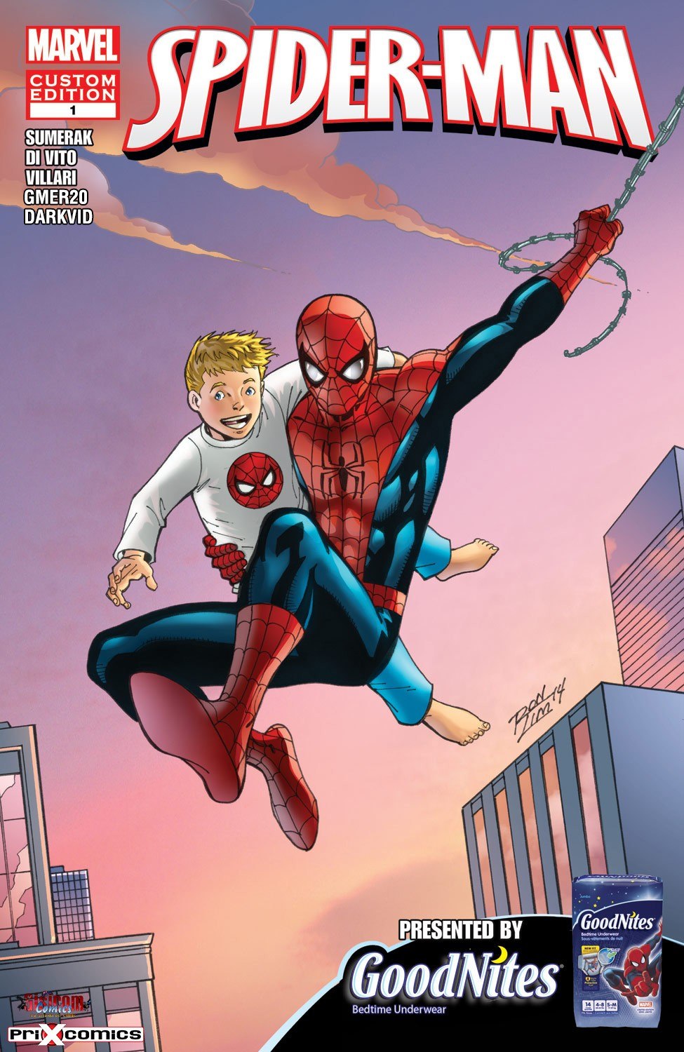 Portada ampliada de SPIDER-MAN