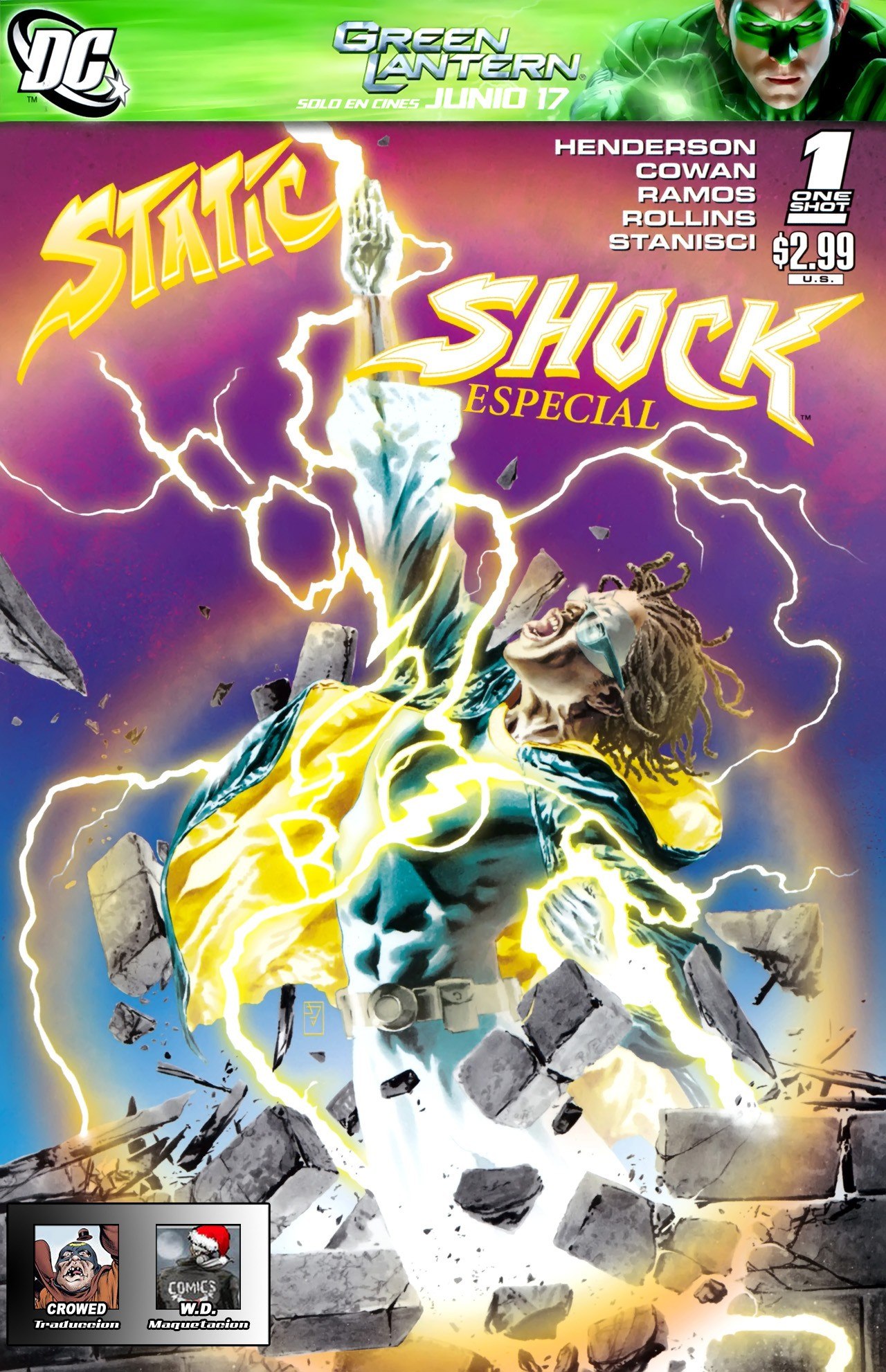 Portada ampliada de Static Shock Especial