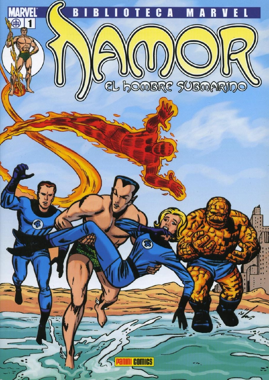 Portada ampliada de NAMOR EL HOMBRE SUBMARINO