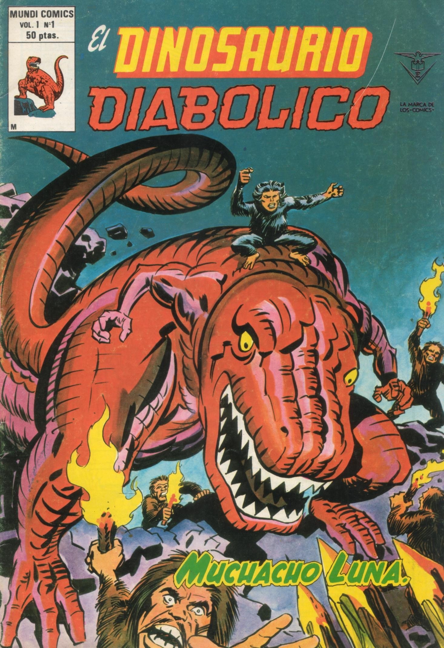 Portada ampliada de El Dinosaurio Diabólico