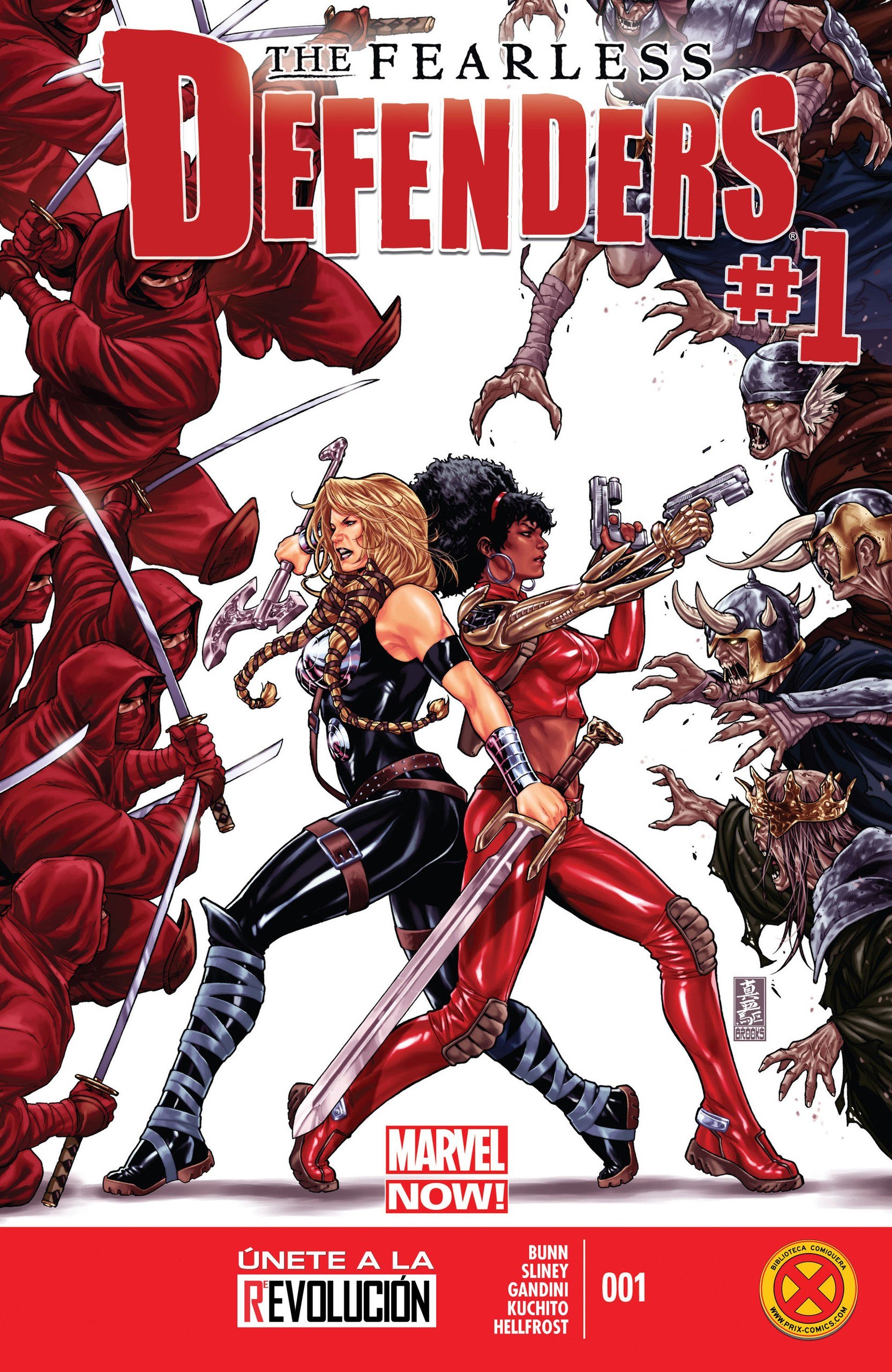 Portada ampliada de THE FEARLESS DEFENDERS #