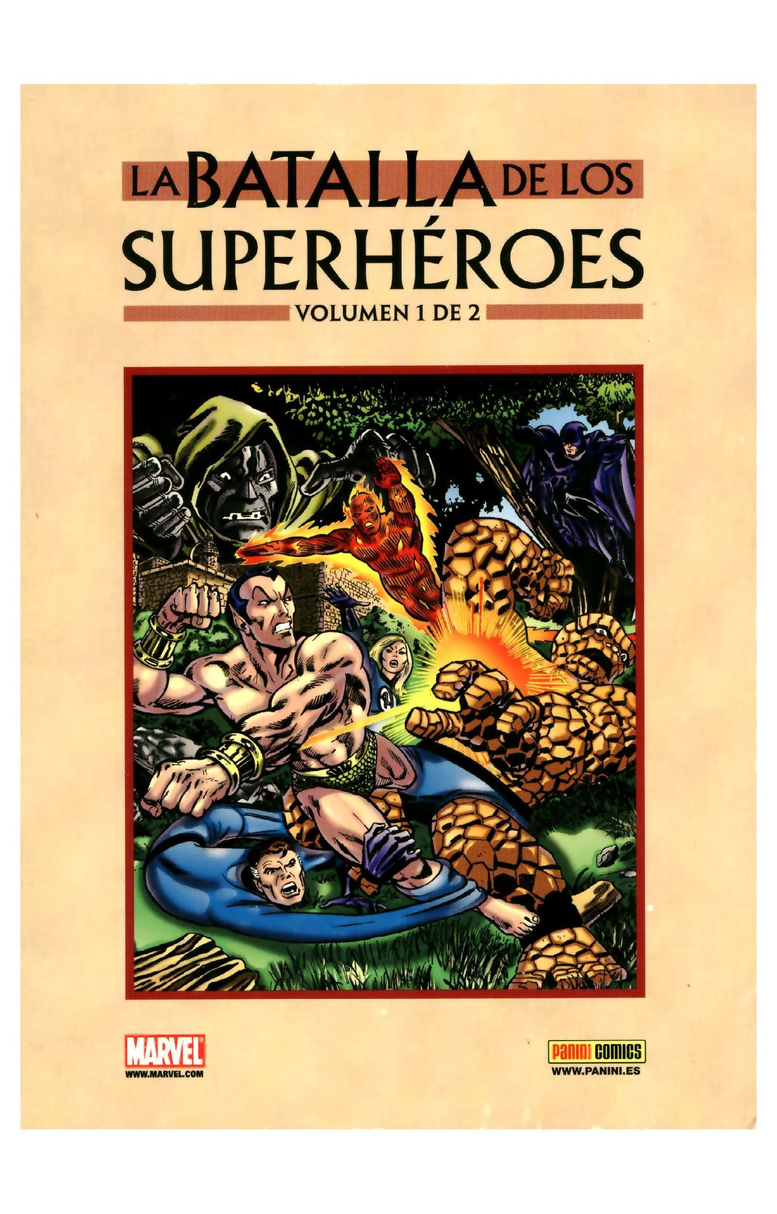 Portada ampliada de LA BATALLA DE LOS SUPERHÉROES