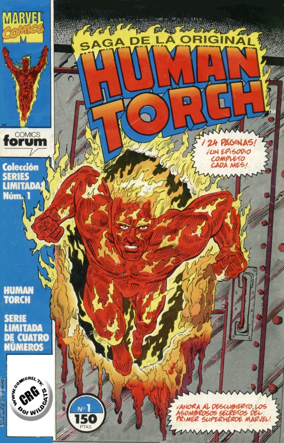Portada ampliada de HUMAN TORCH