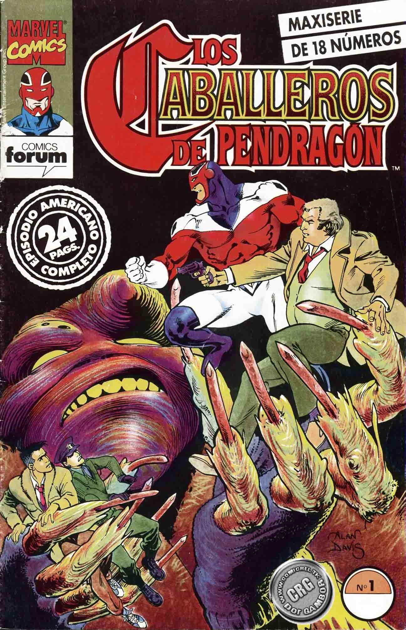 Portada ampliada de Los Caballeros de Pendrágón