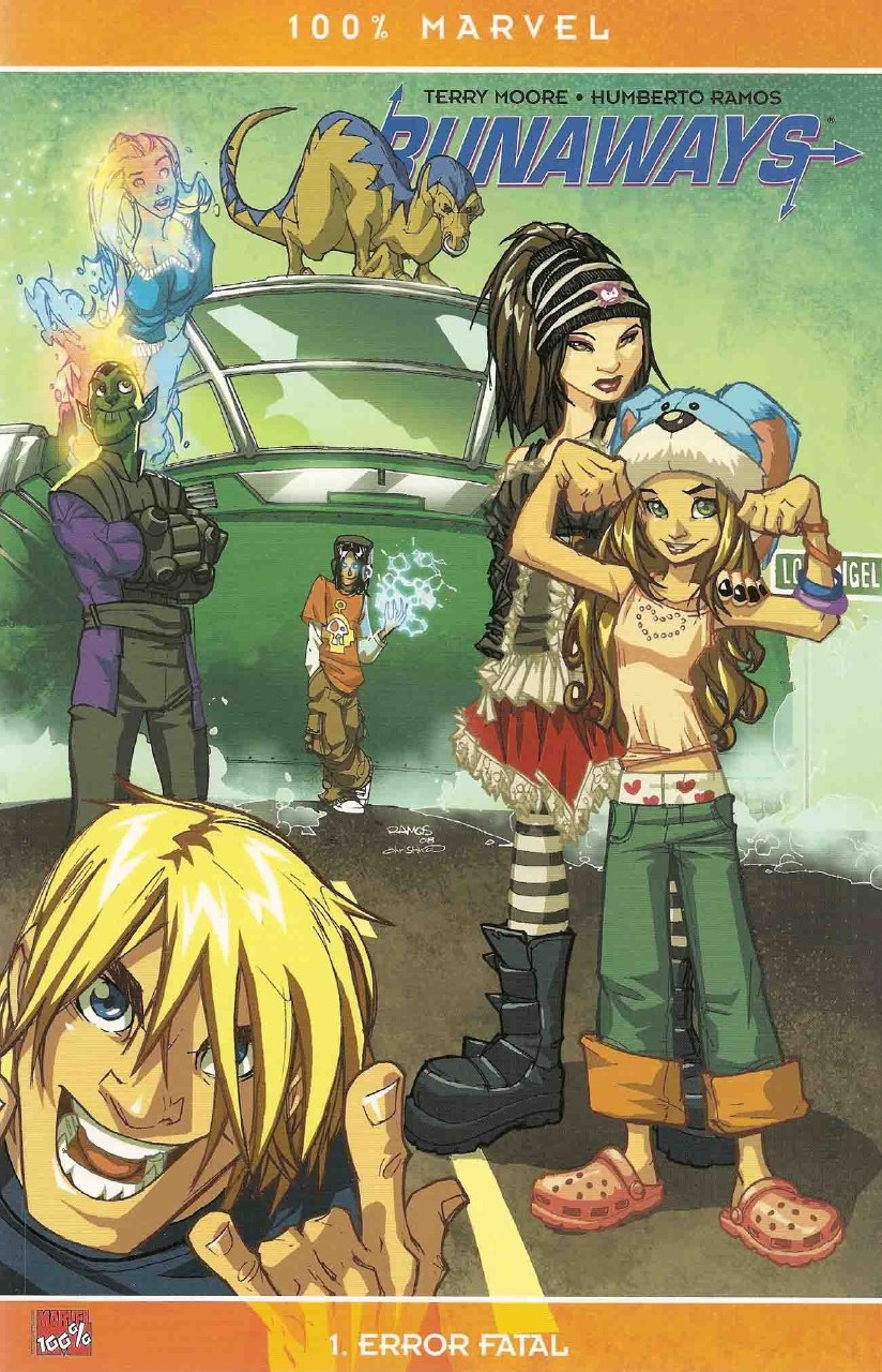 Portada ampliada de RUNAWAYS