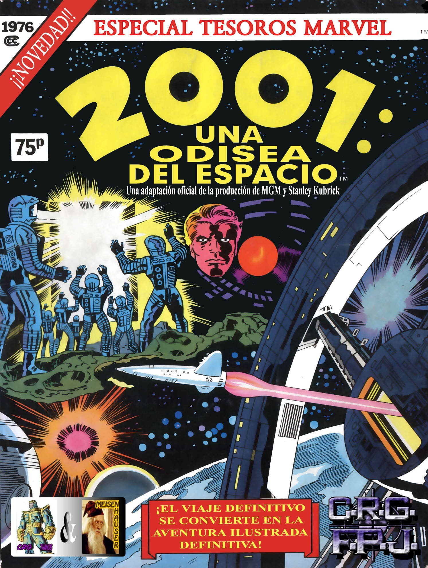 Portada ampliada de 2001: Una Odisea del Espacio