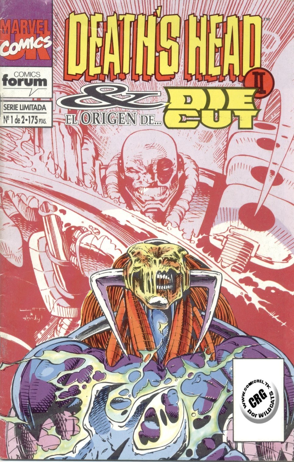 Portada ampliada de DEATH'S HEAD & DIE CUT