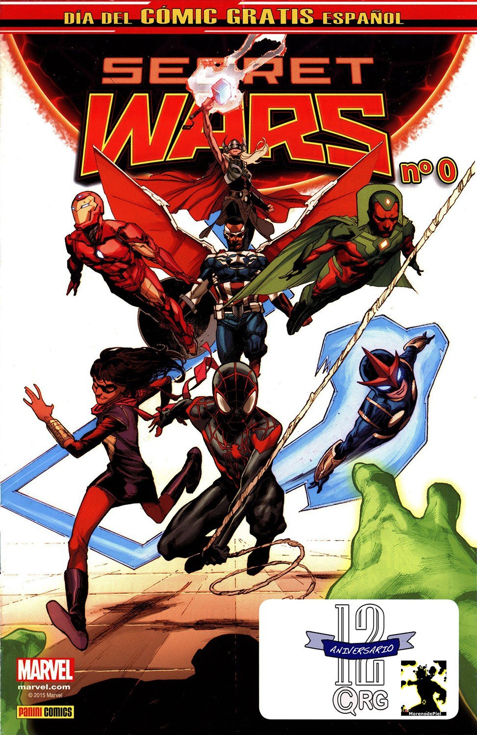 Portada ampliada de SECRET WARS