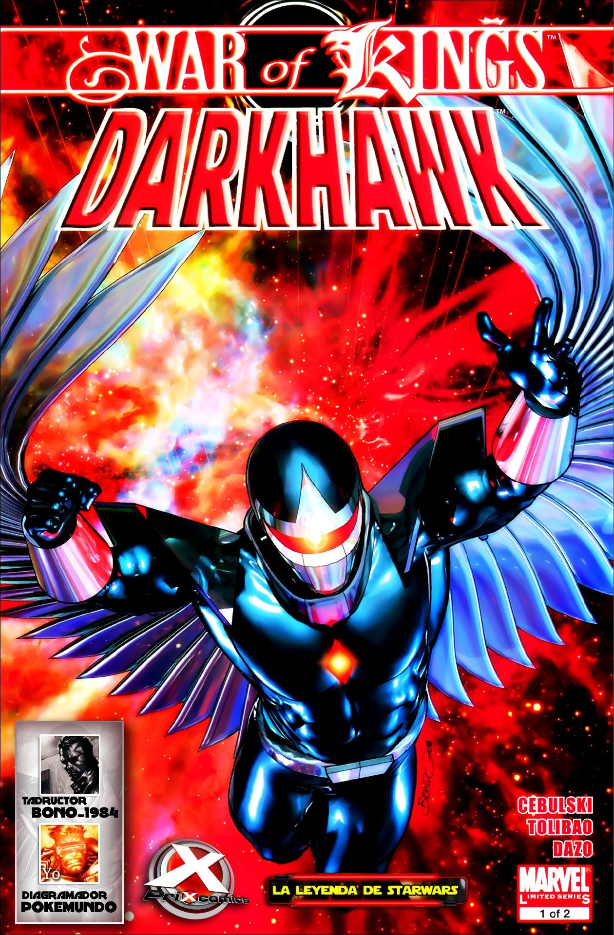 Portada ampliada de WAR of KINGS DARKHAWK