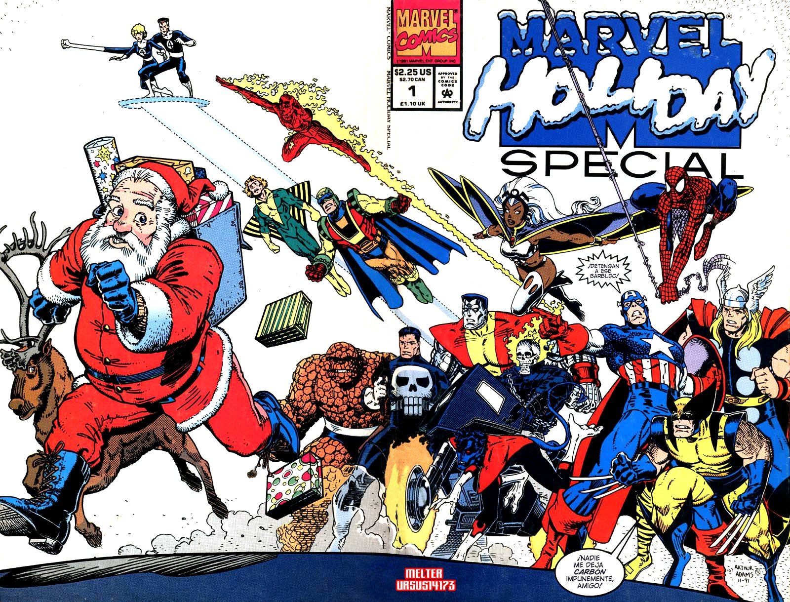 Portada ampliada de MARVEL HOLIDAY SPECIAL