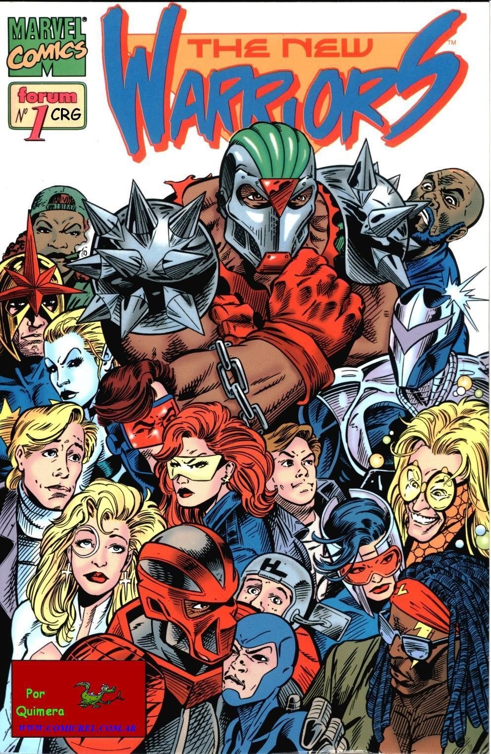 Portada ampliada de THE NEW WARRIORS