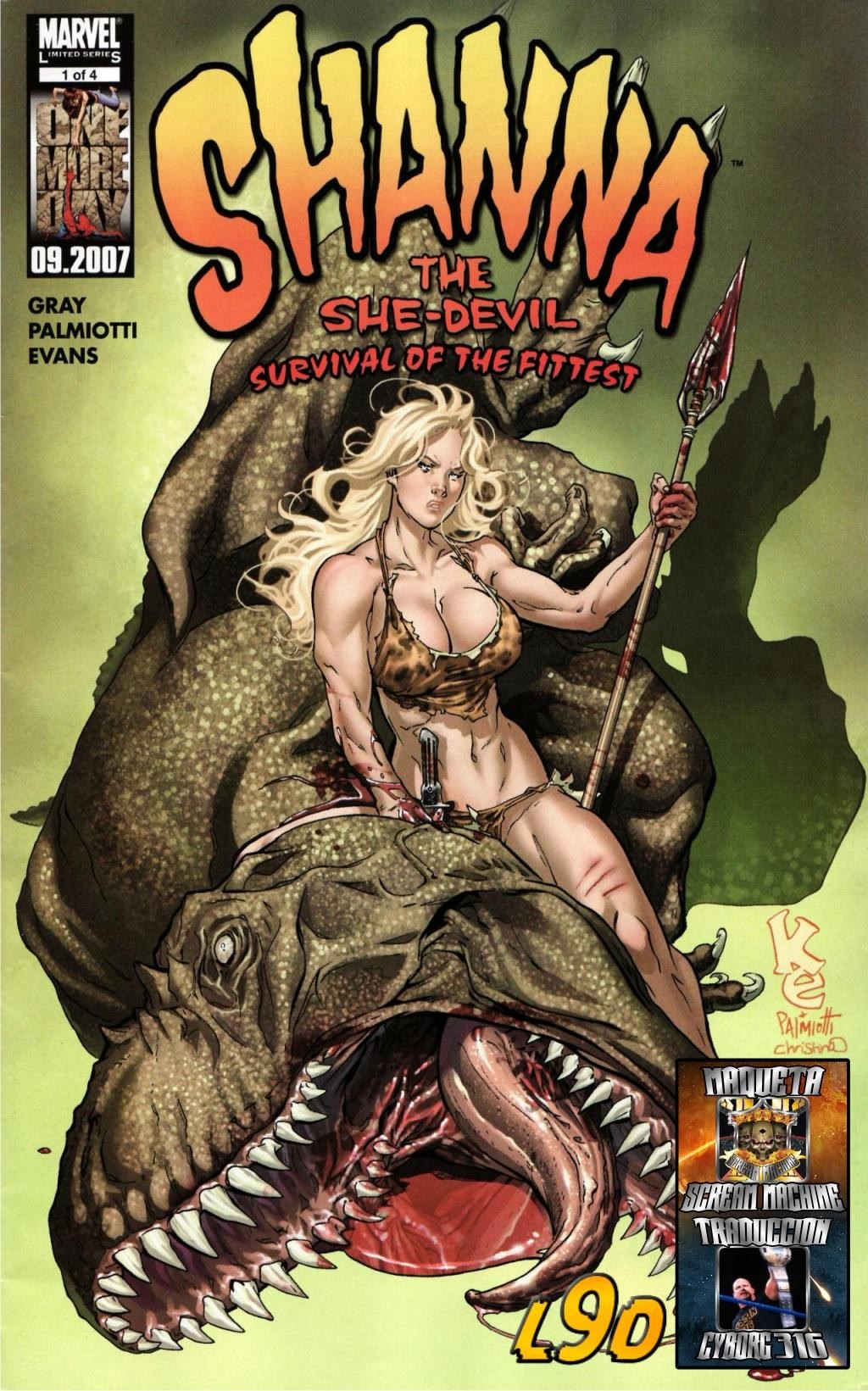 Portada ampliada de SHANNA THE SHE-DEVIL SURVIVAL OF THE FITTEST