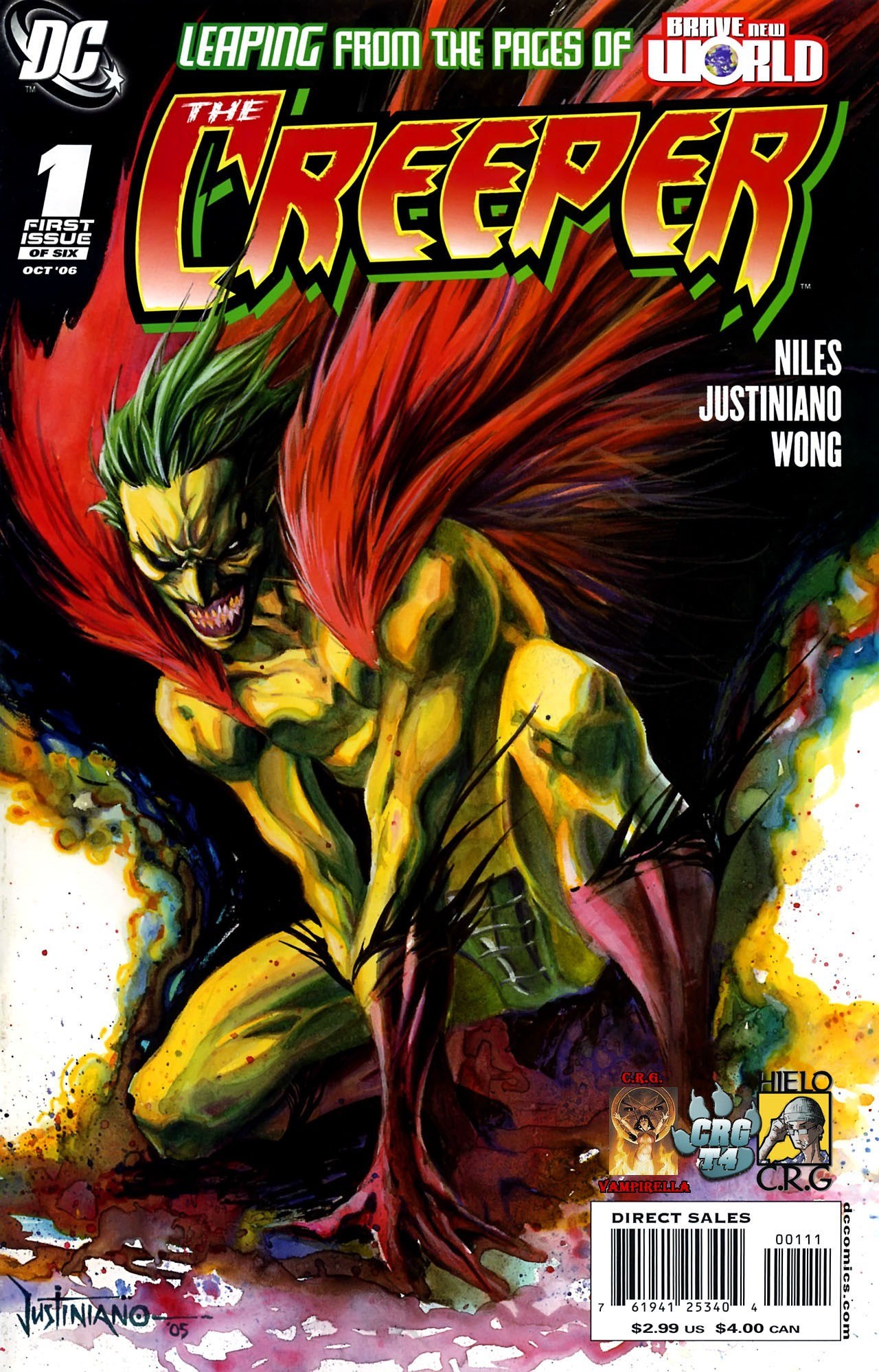 Portada ampliada de The Creeper