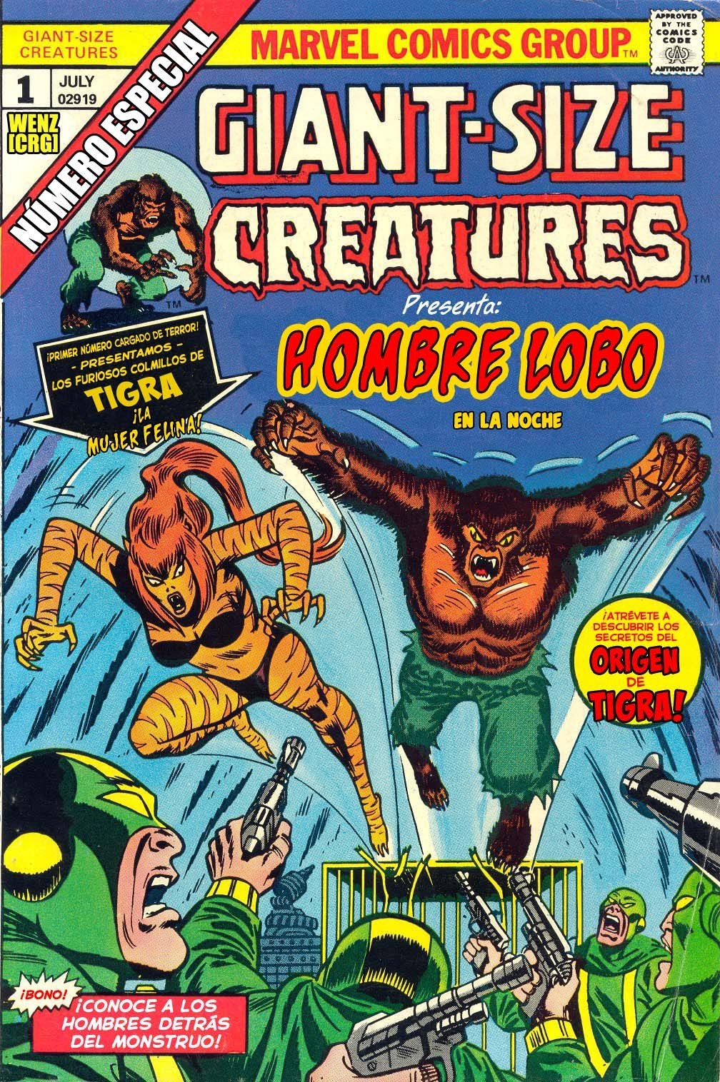 Portada ampliada de Giant-Size Creatures