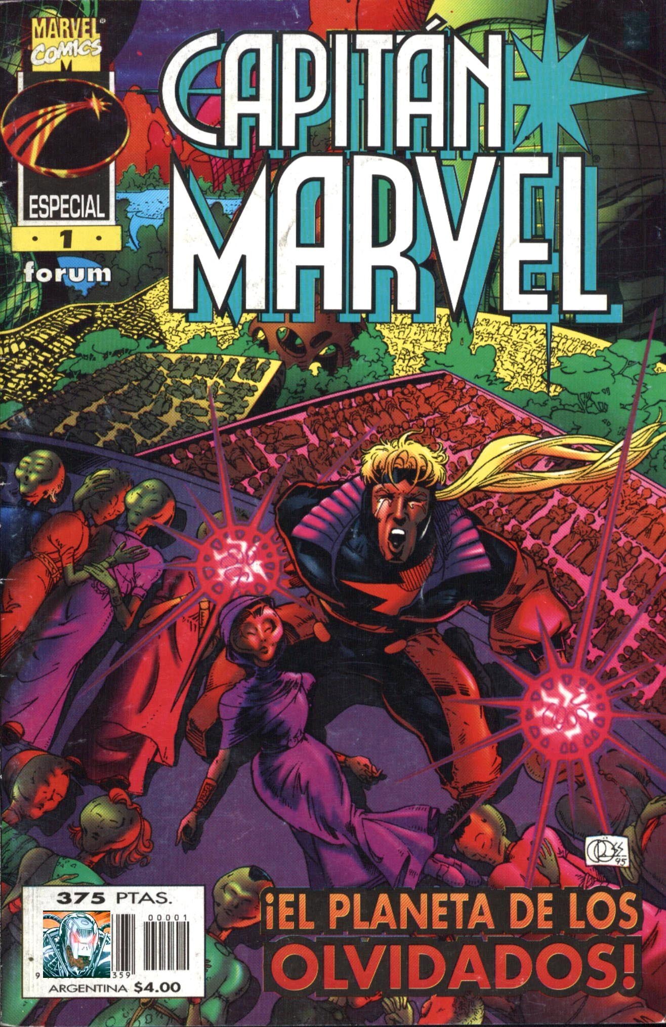 Portada ampliada de CAPITAN MARVEL