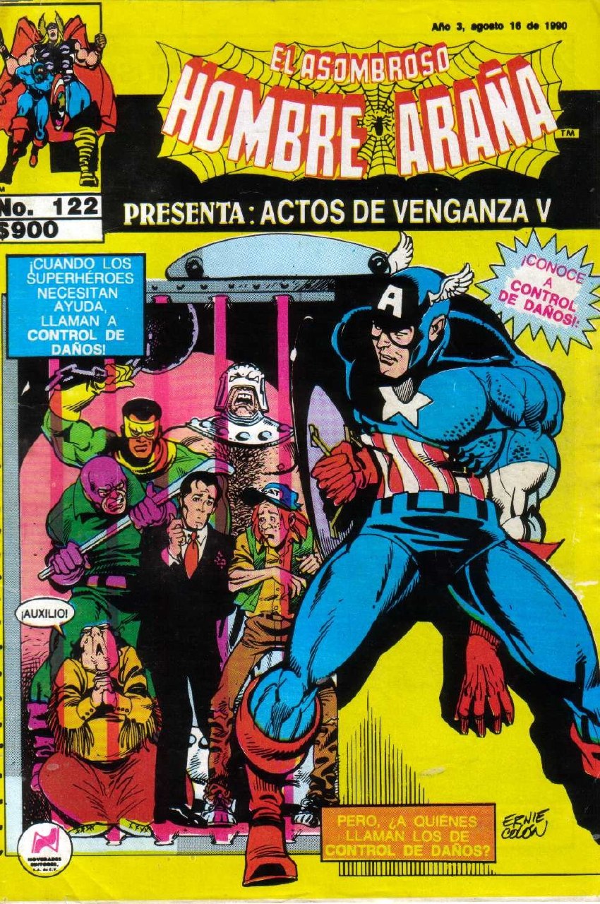 Portada ampliada de El Asombroso Hombre Araña
