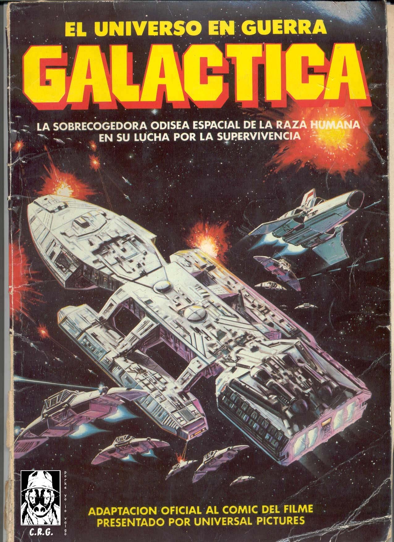 Portada ampliada de EL UNIVERSO EN GUERRA GALACTICA