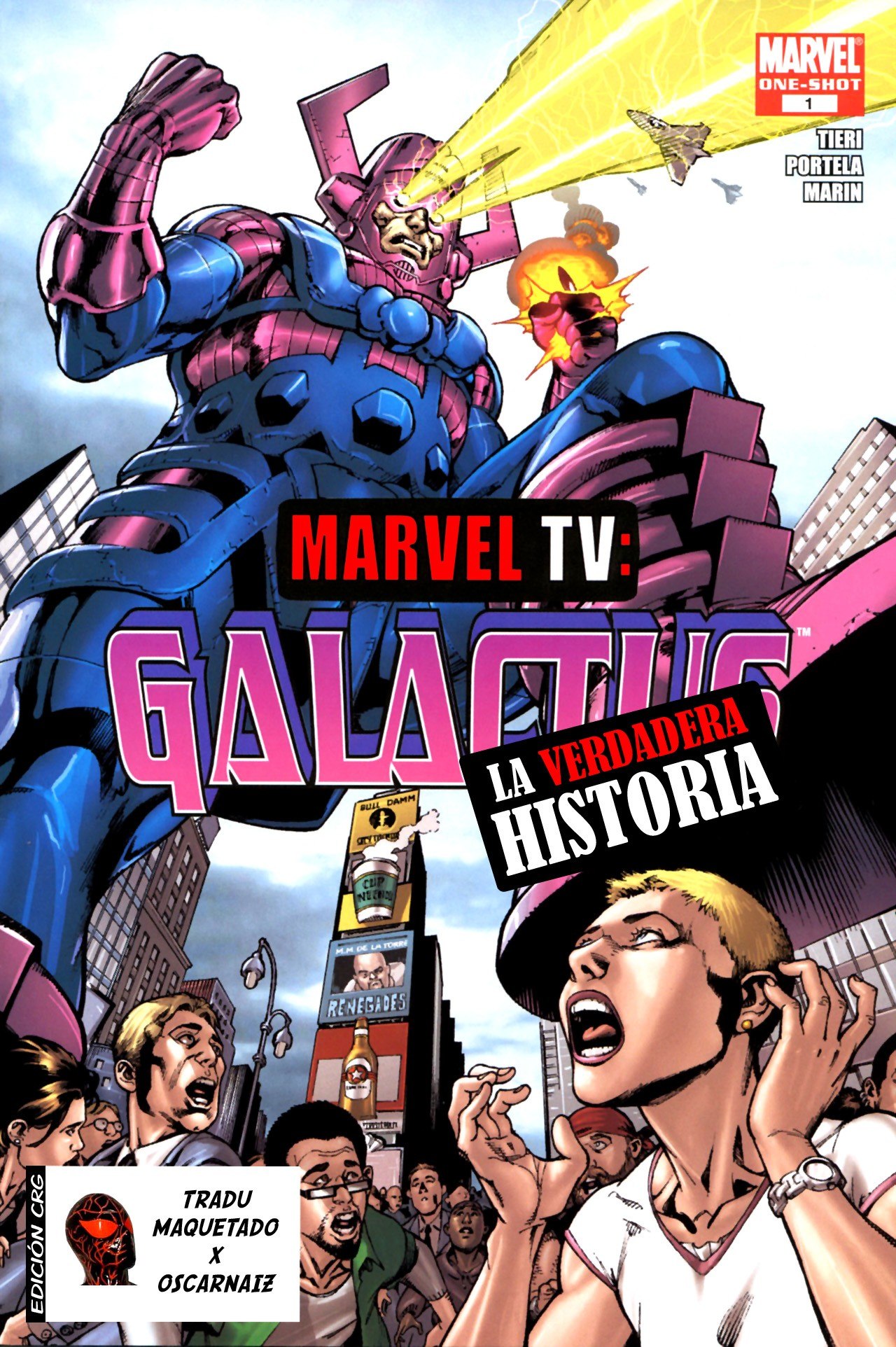 Portada ampliada de MARVEL TV: GALACTICOS LA VERDADERA HISTORIA