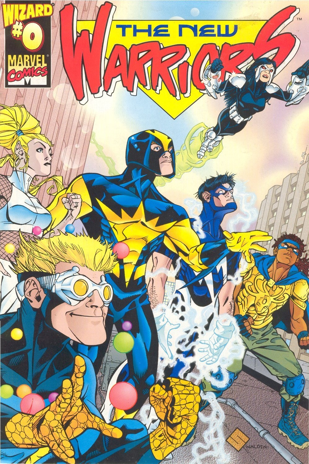 Portada ampliada de THE NEW WARRIORS