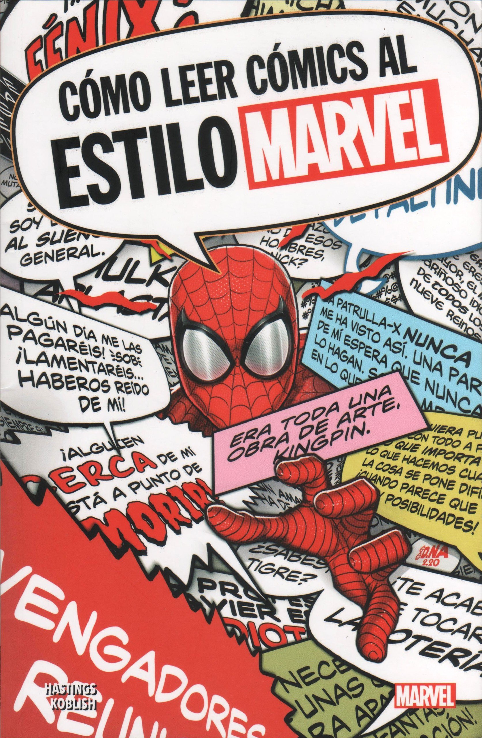 Portada ampliada de CÓMO LEER CÓMICS AL ESTILO MARVEL