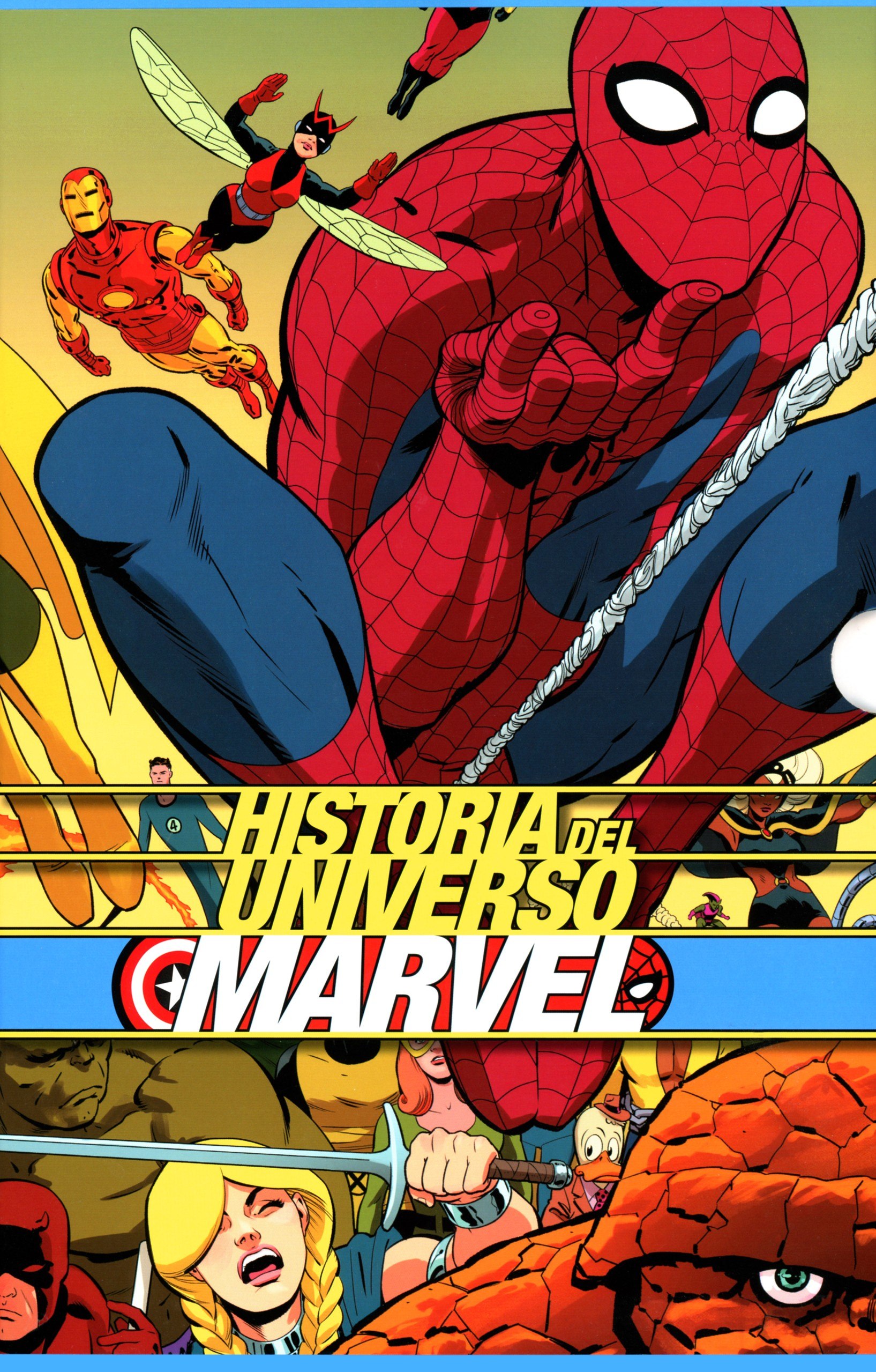 Portada ampliada de HISTORIA DEL UNIVERSO MARVEL